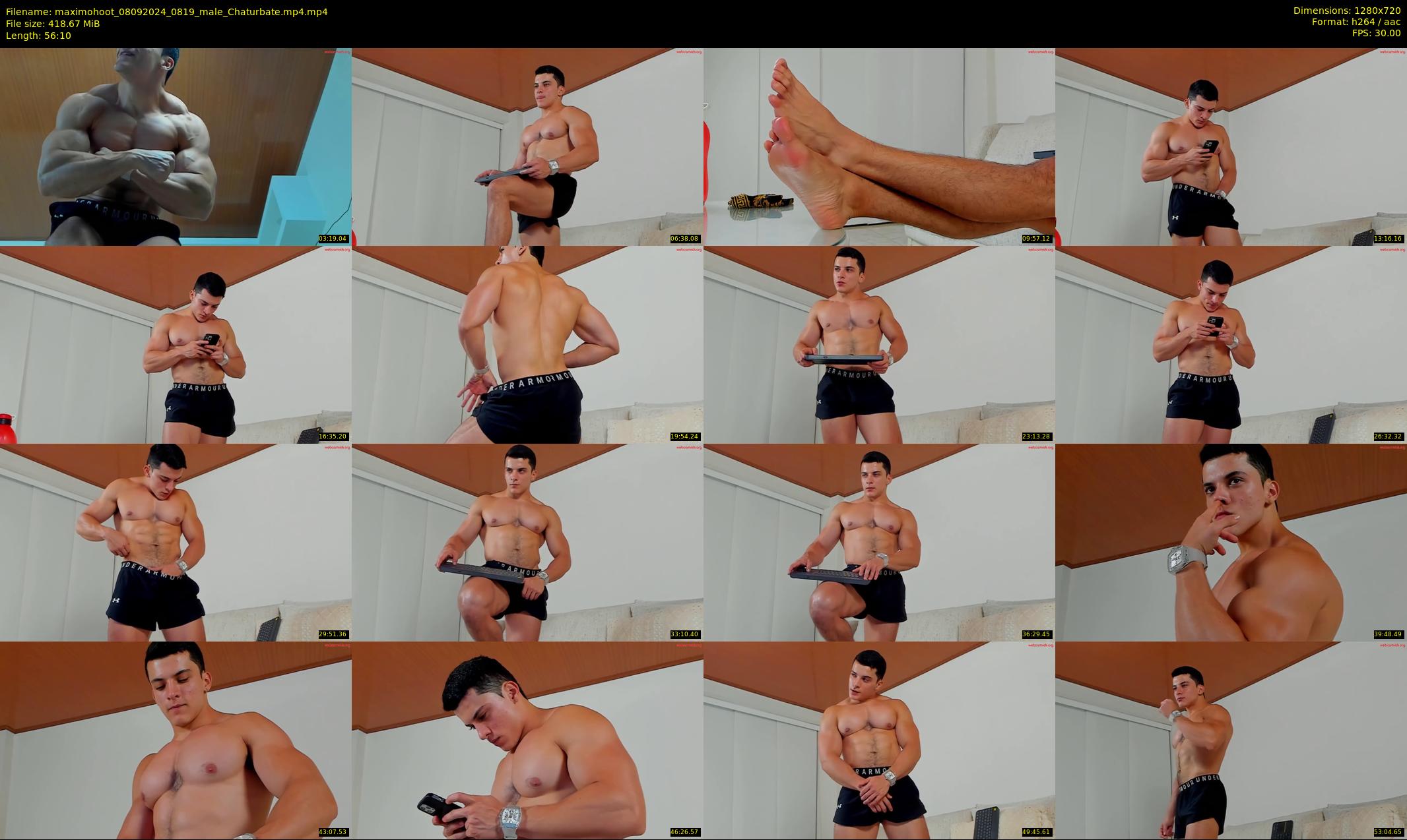 maximohoot — 57 minute Chaturbate male cam show recording, 720p, Sep 8, 2024