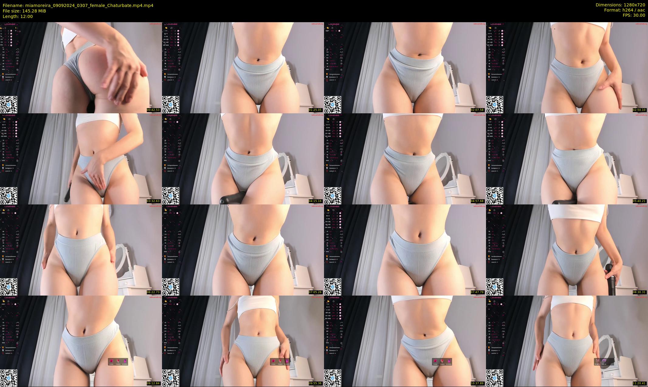 miamoreira — 12 minute Chaturbate female cam show recording, 720p, Sep 9, 2024