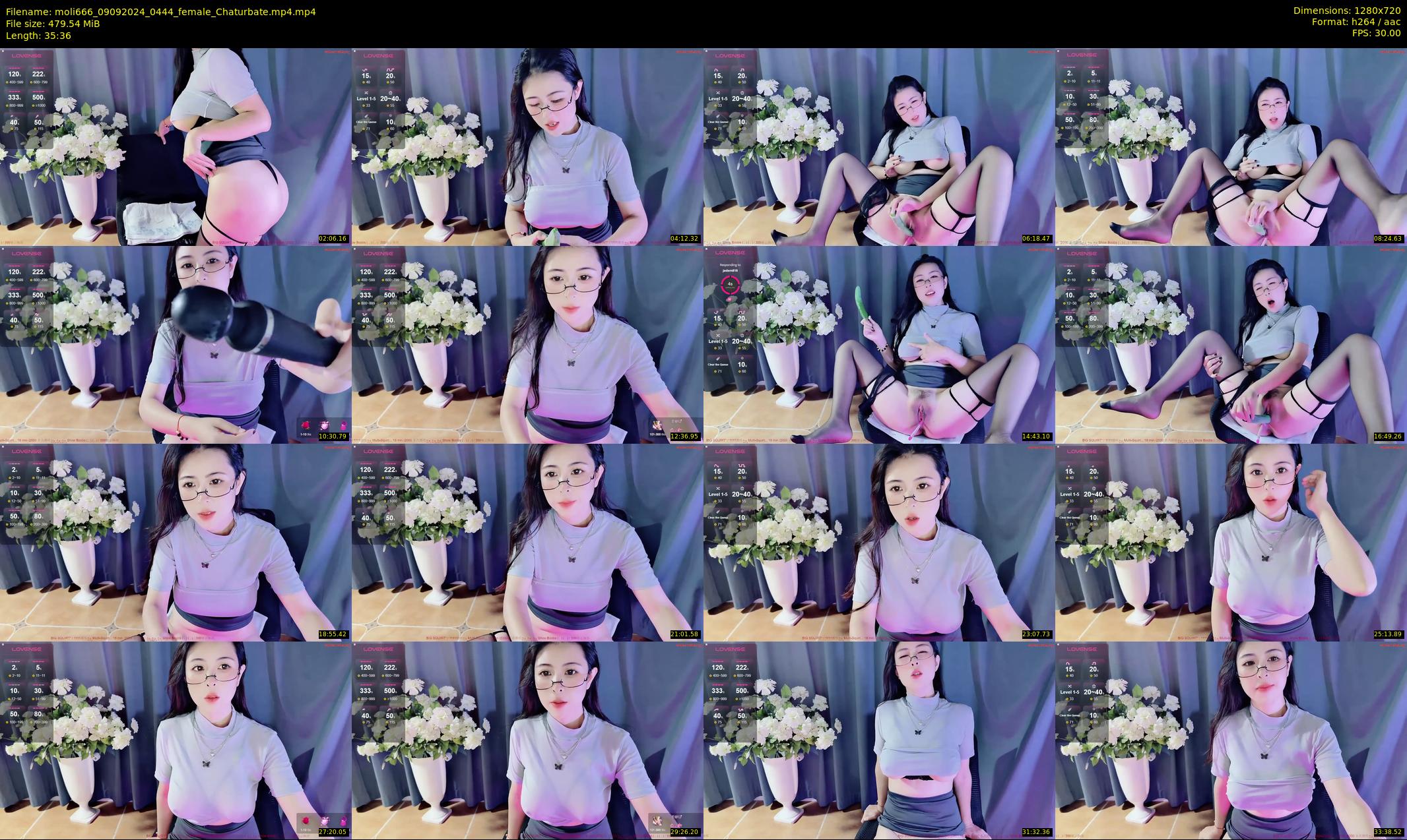moli666 — 36 minute Chaturbate female cam show recording, 720p, Sep 9, 2024