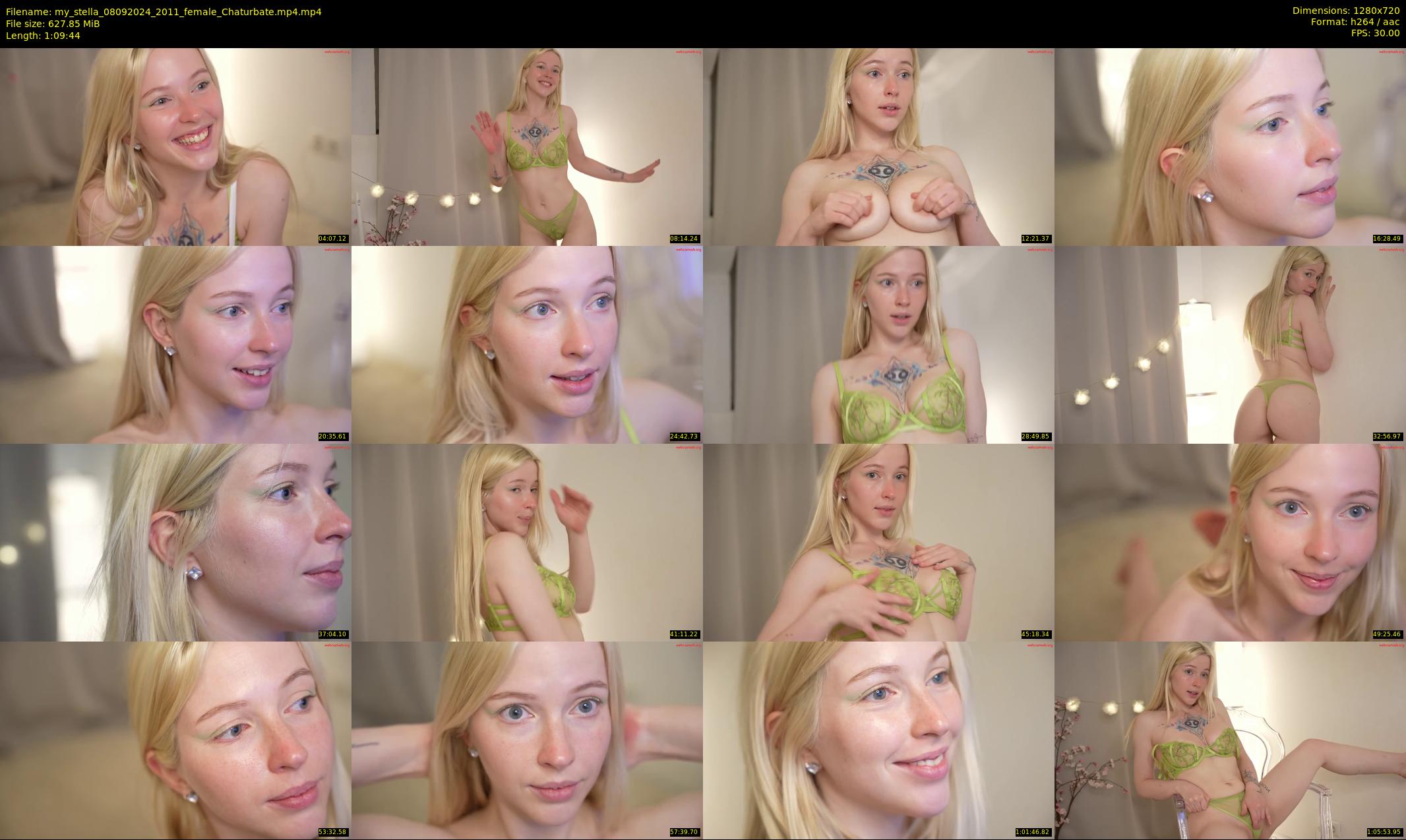 my_stella — 70 minute Chaturbate female cam show recording, 720p, Sep 8, 2024