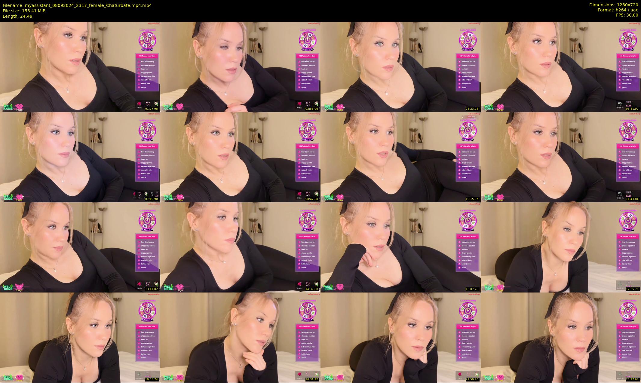 myassistant — 25 minute Chaturbate female cam show recording, 720p, Sep 8, 2024