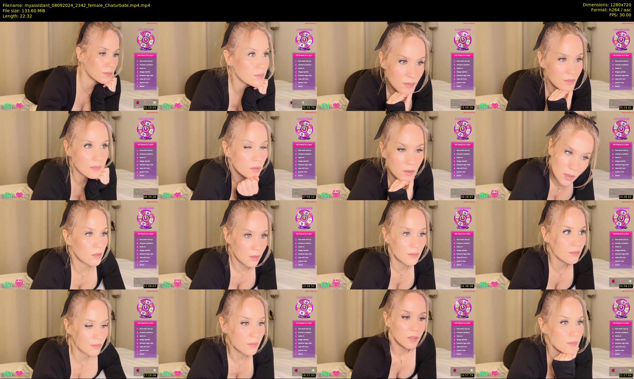 myassistant — 23 minute Chaturbate female cam show recording, 720p, Sep 8, 2024