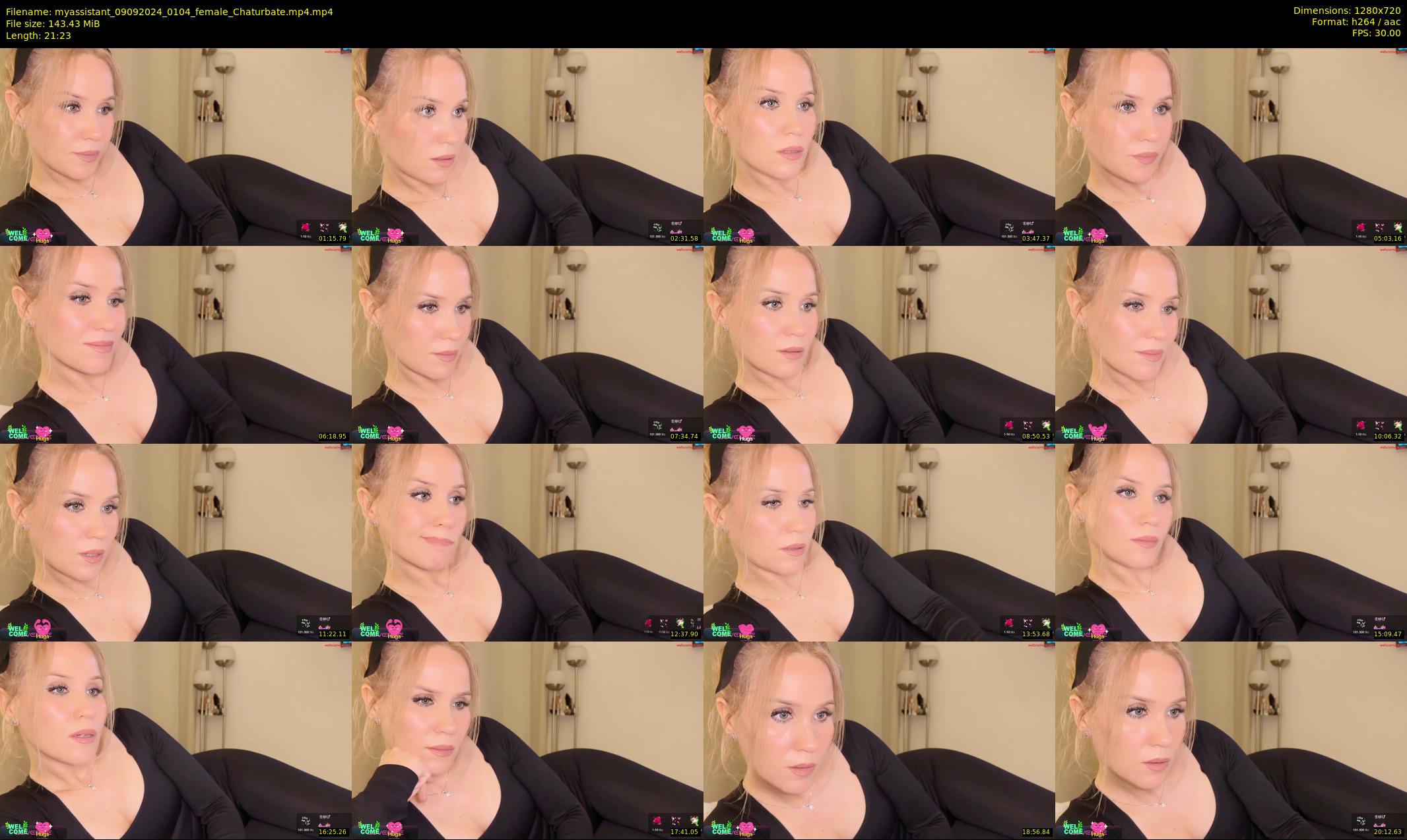 myassistant — 22 minute Chaturbate female cam show recording, 720p, Sep 9, 2024