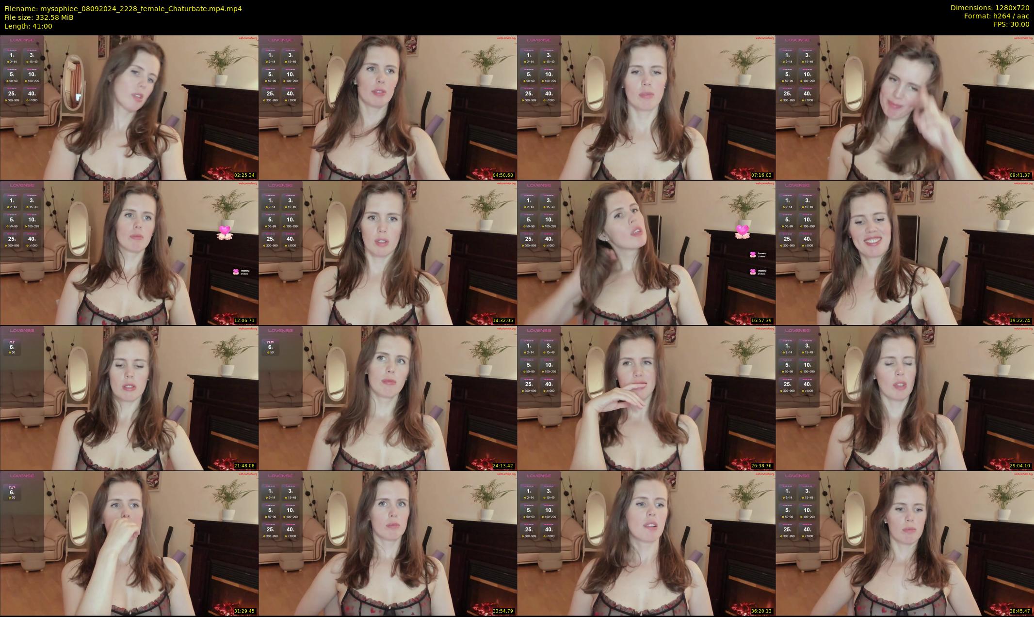 mysophiee — 41 minute Chaturbate female cam show recording, 720p, Sep 8, 2024