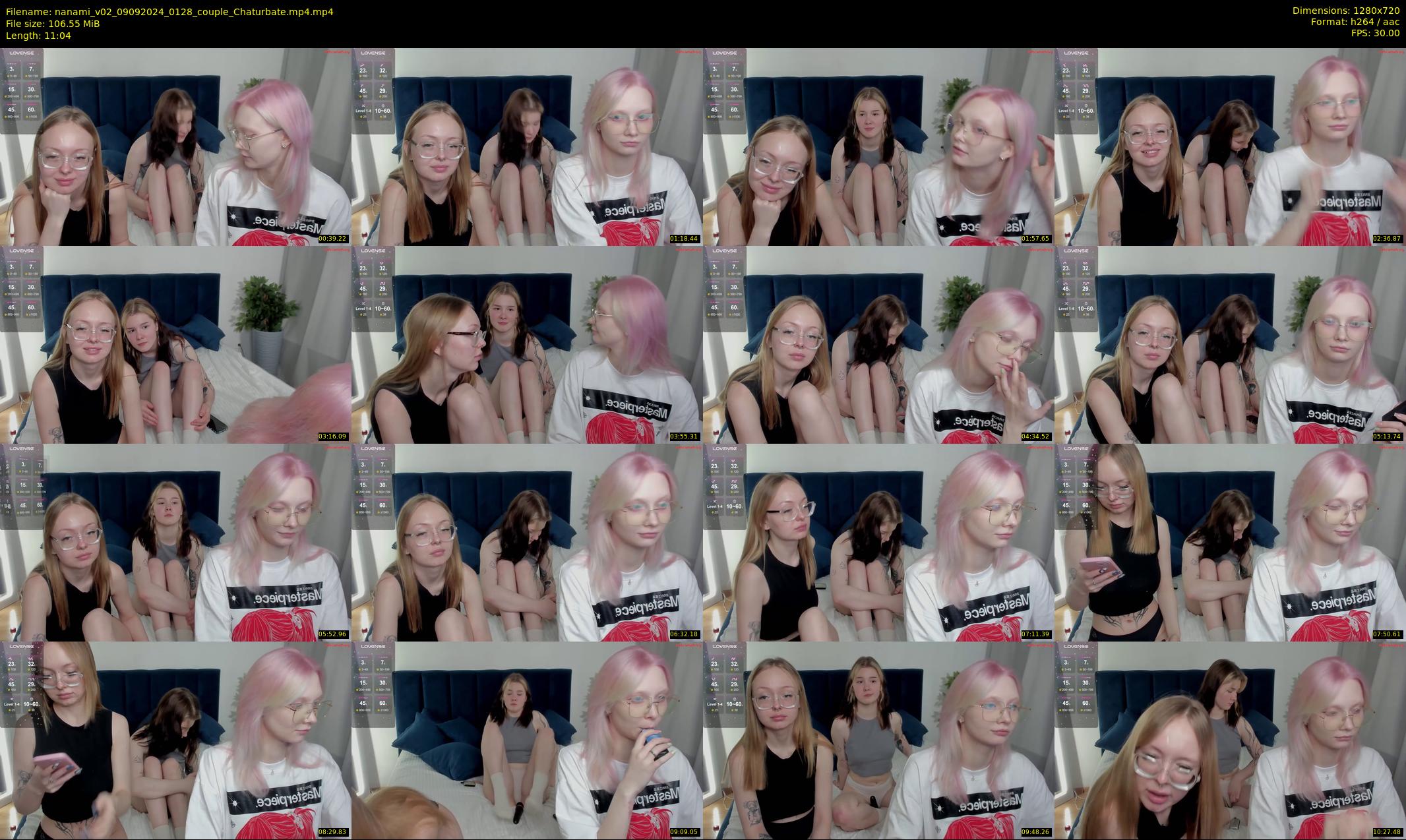 nanami_v02 — 12 minute Chaturbate couple cam show recording, 720p, Sep 9, 2024