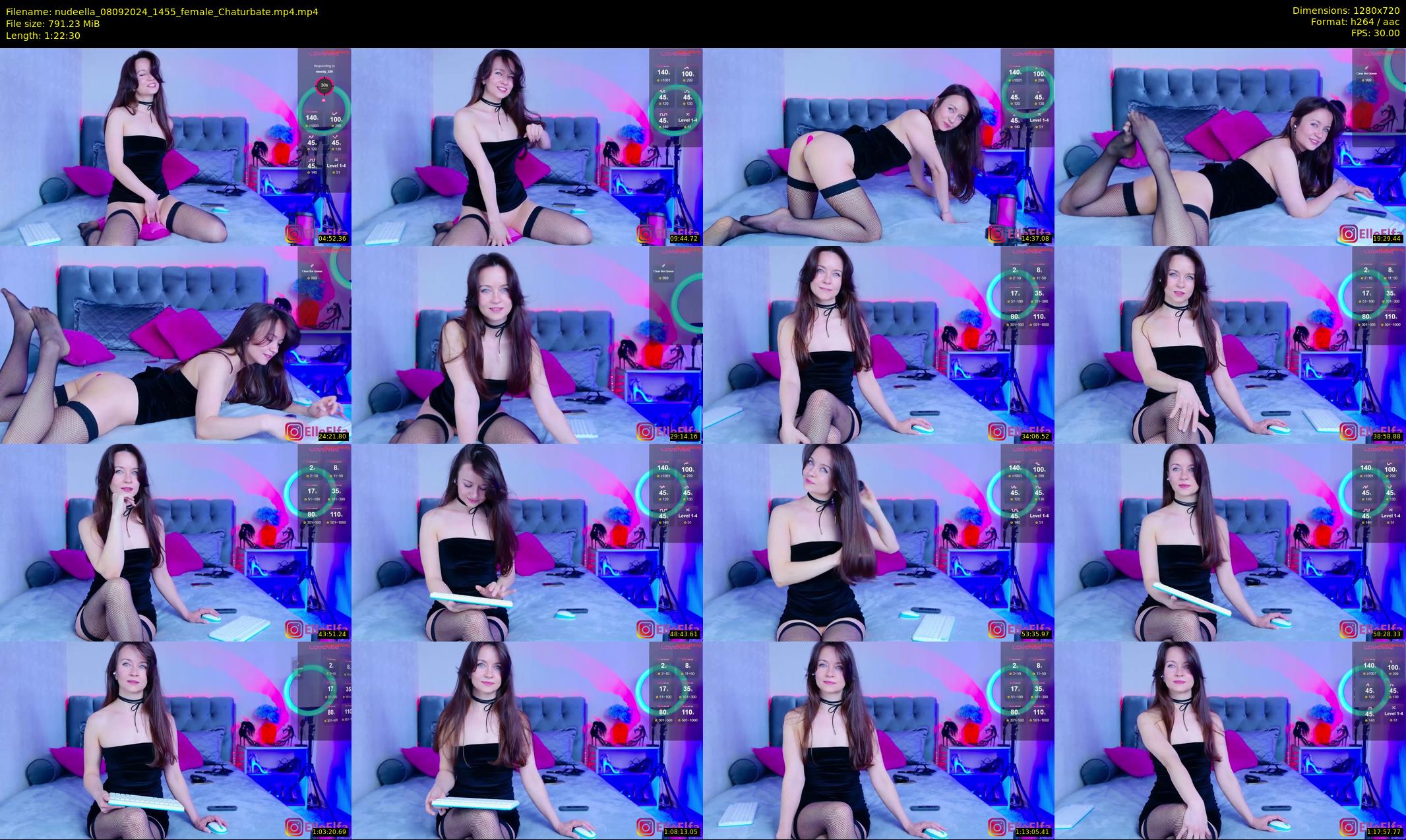 nudeella — 83 minute Chaturbate female cam show recording, 720p, Sep 8, 2024