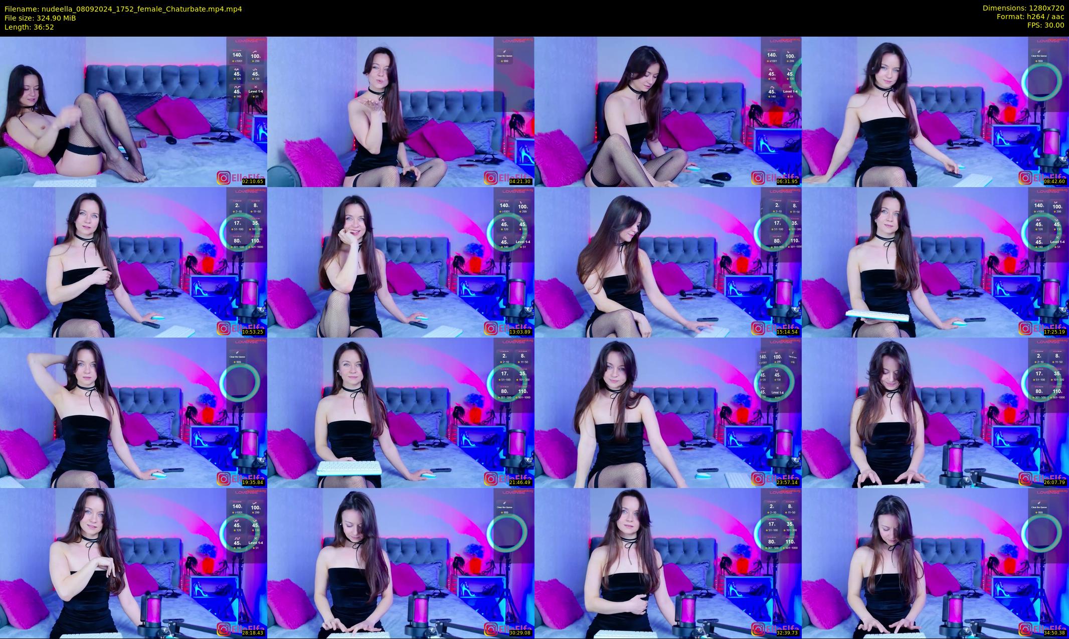 nudeella — 37 minute Chaturbate female cam show recording, 720p, Sep 8, 2024