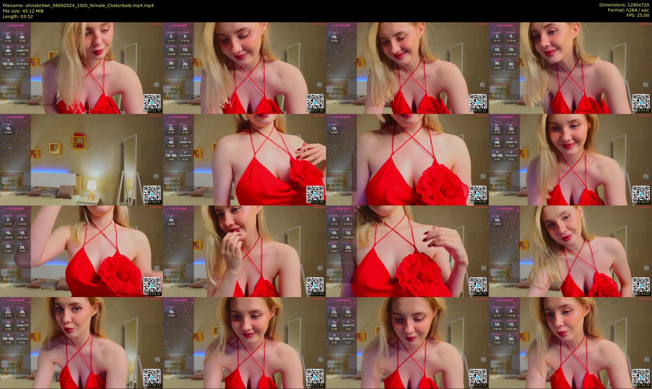 oliviabr0wn — 4 minute Chaturbate female cam show recording, 720p, Sep 8, 2024