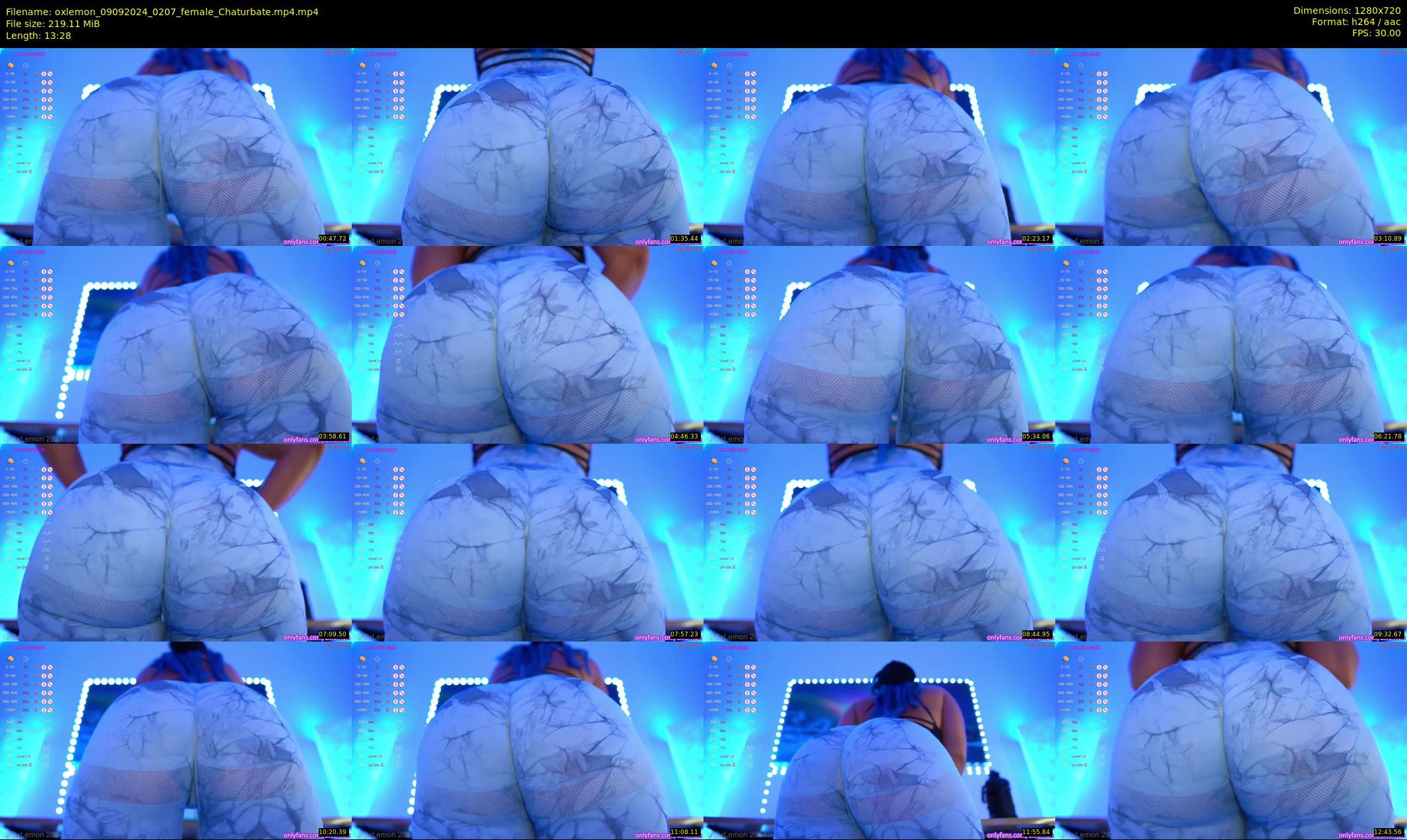 oxlemon — 14 minute Chaturbate female cam show recording, 720p, Sep 9, 2024