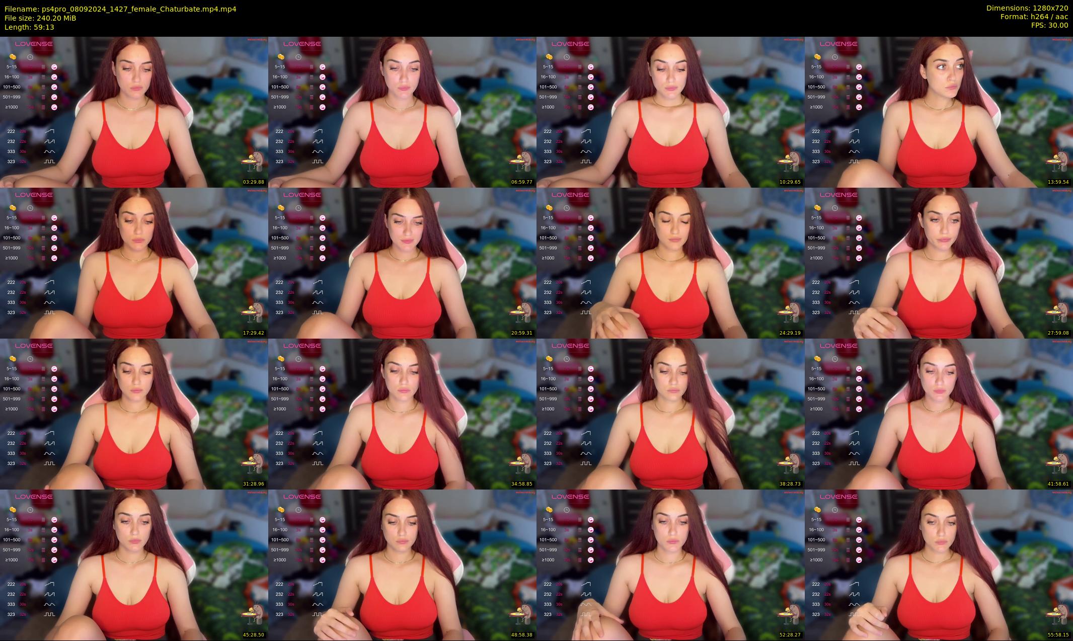 ps4pro — 60 minute Chaturbate female cam show recording, 720p, Sep 8, 2024