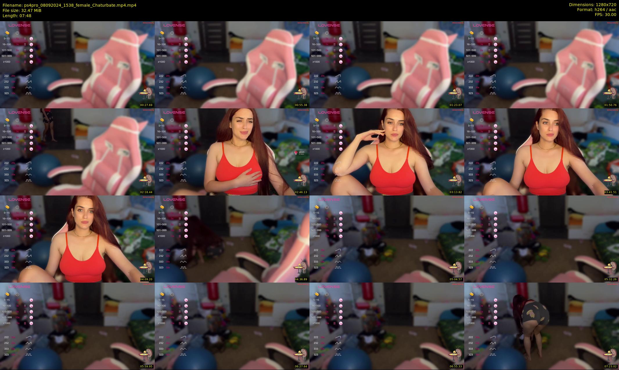ps4pro — 8 minute Chaturbate female cam show recording, 720p, Sep 8, 2024