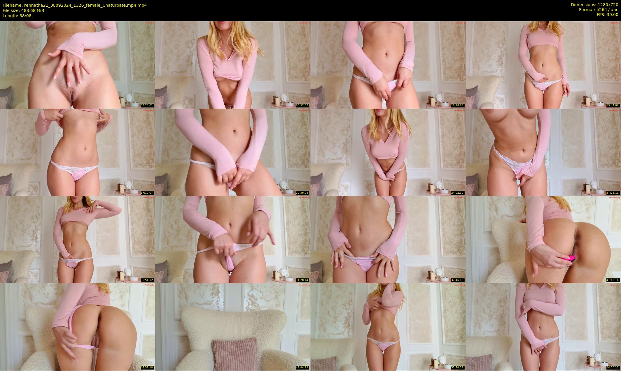 rennatha21 — 59 minute Chaturbate female cam show recording, 720p, Sep 8, 2024
