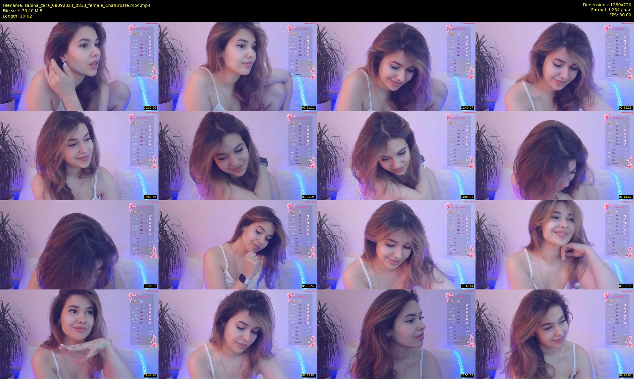 sabina_zara — 11 minute Chaturbate female cam show recording, 720p, Sep 8, 2024