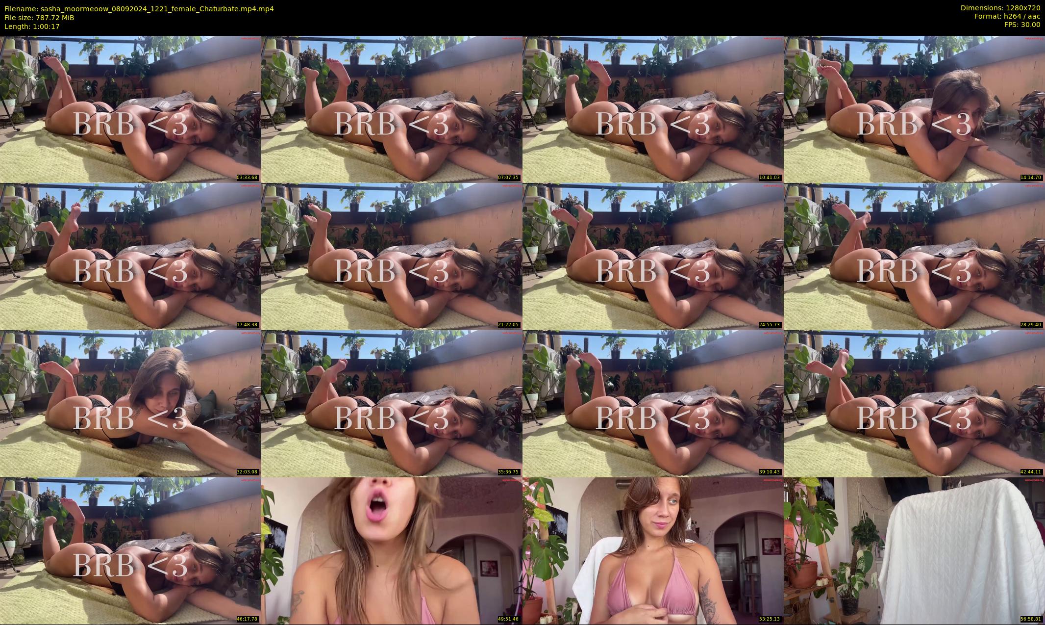 sasha_moormeoow — 61 minute Chaturbate female cam show recording, 720p, Sep 8, 2024