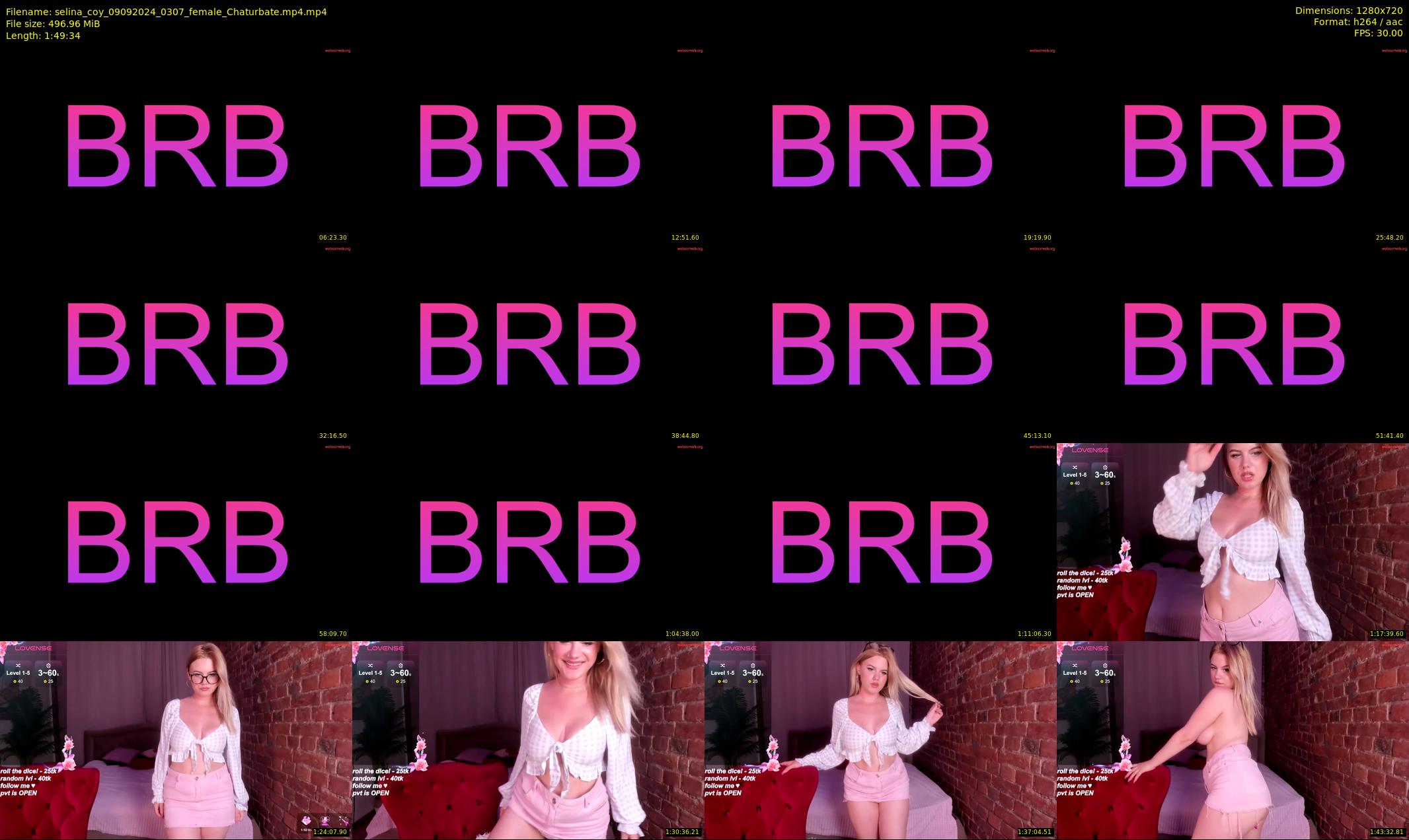 selina_coy — 110 minute Chaturbate female cam show recording, 720p, Sep 9, 2024