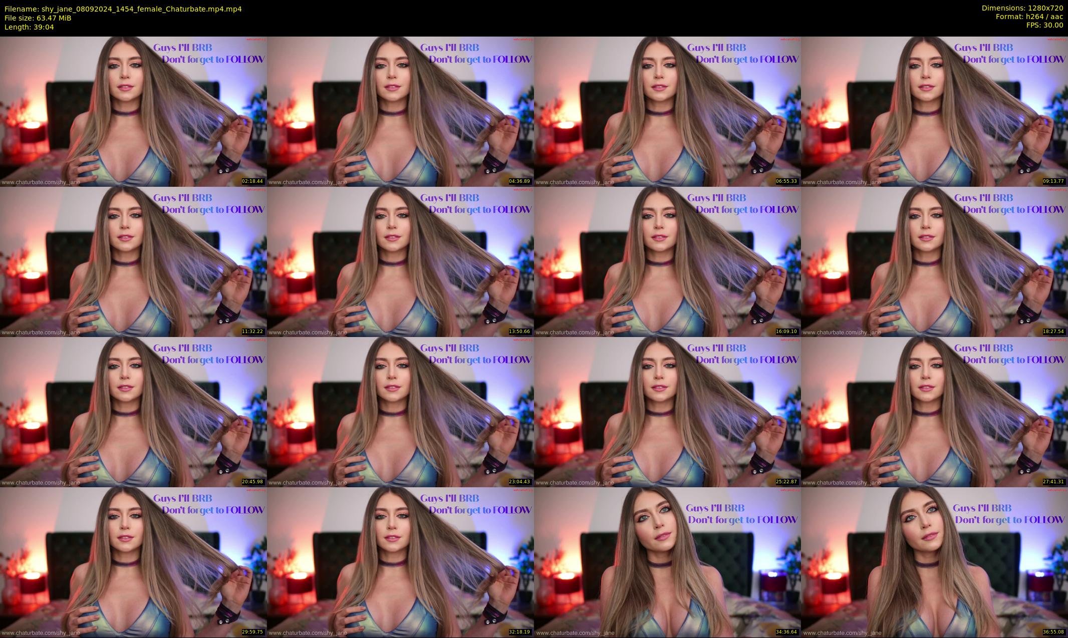 shy_jane — 40 minute Chaturbate female cam show recording, 720p, Sep 8, 2024