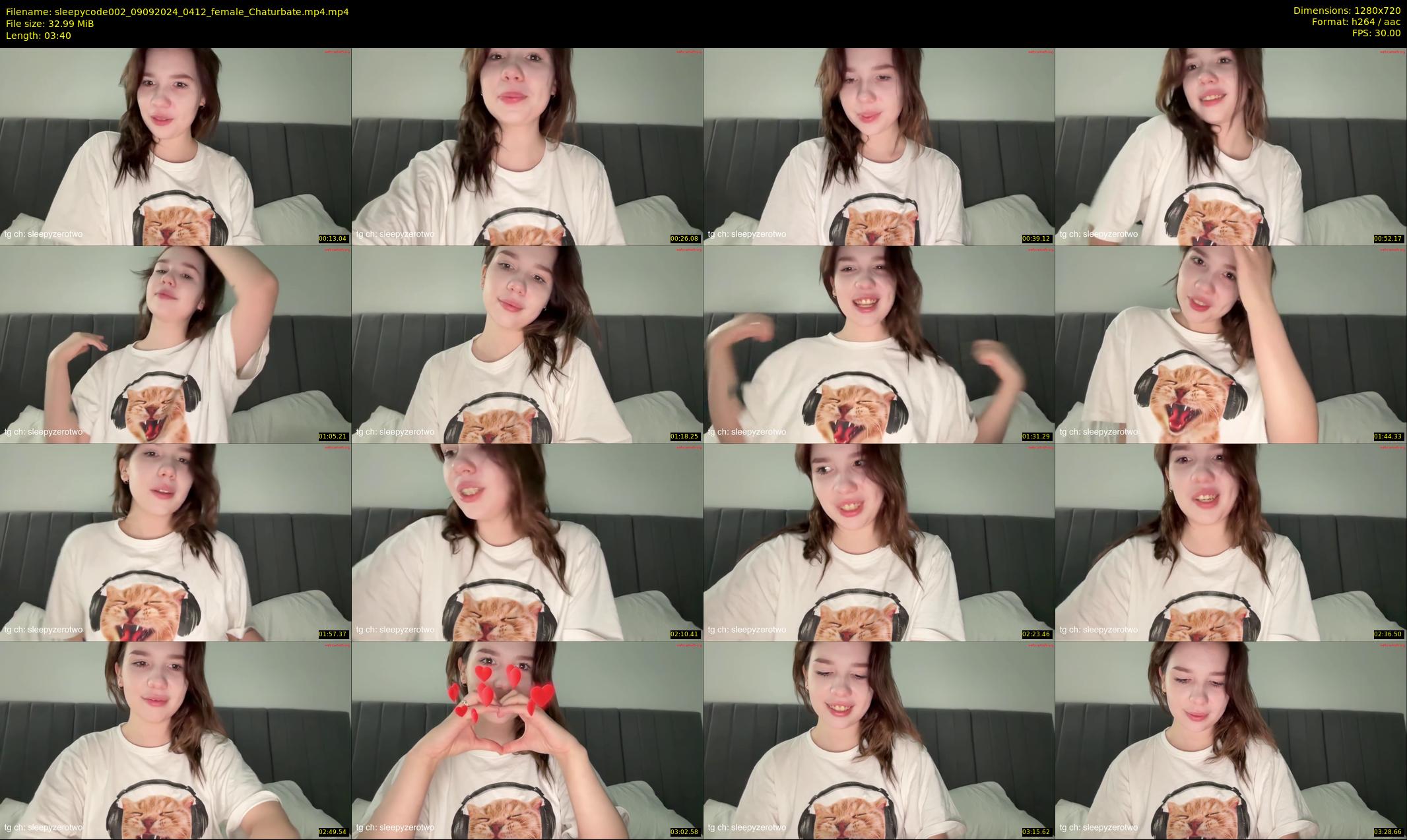 sleepycode002 — 4 minute Chaturbate female cam show recording, 720p, Sep 9, 2024