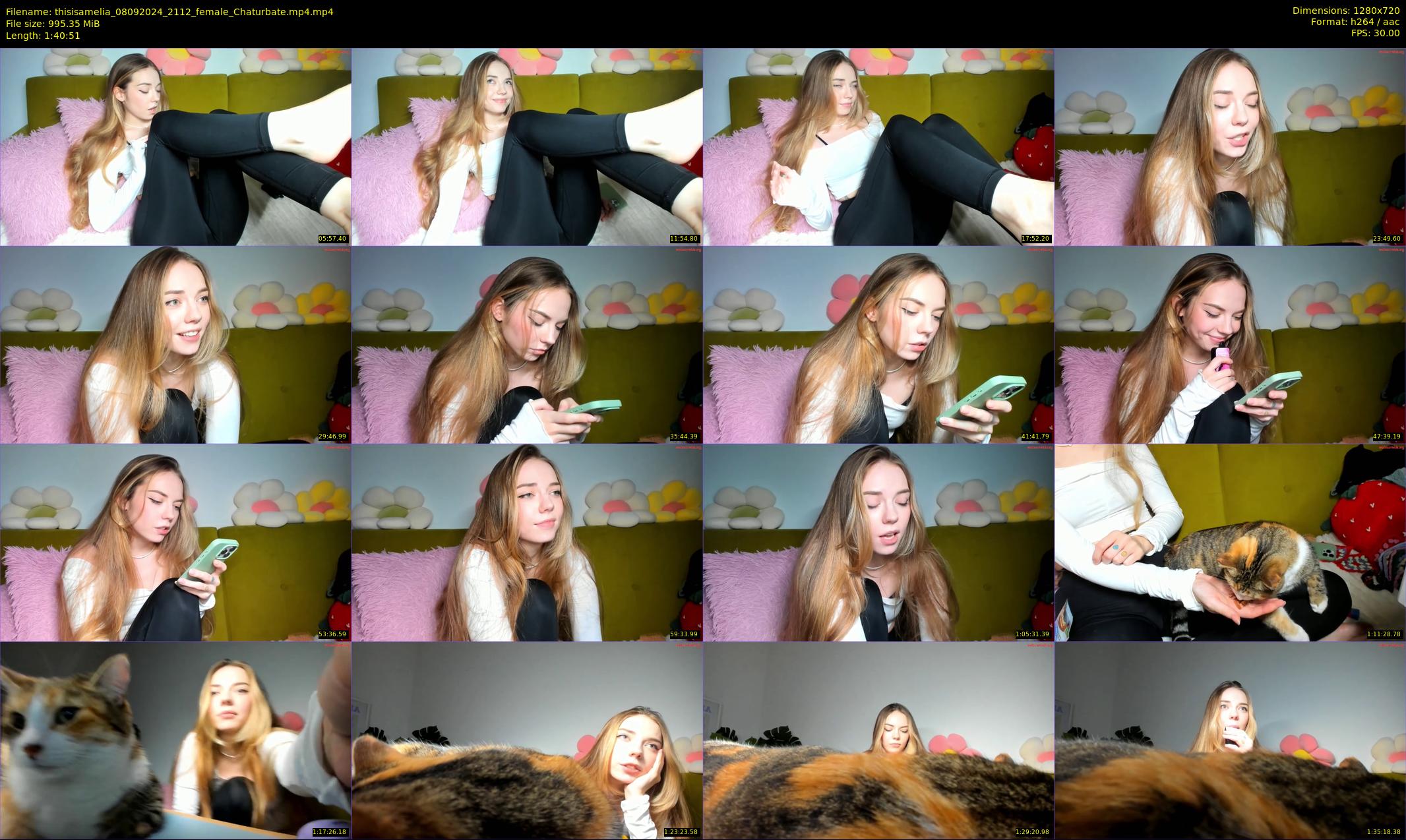 thisisamelia — 101 minute Chaturbate female cam show recording, 720p, Sep 8, 2024