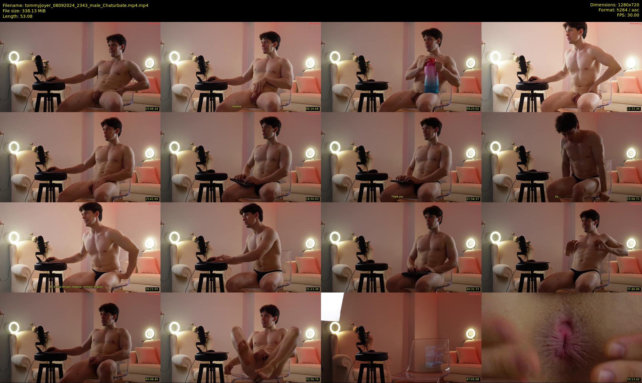 tommyjoyer — 54 minute Chaturbate male cam show recording, 720p, Sep 8, 2024