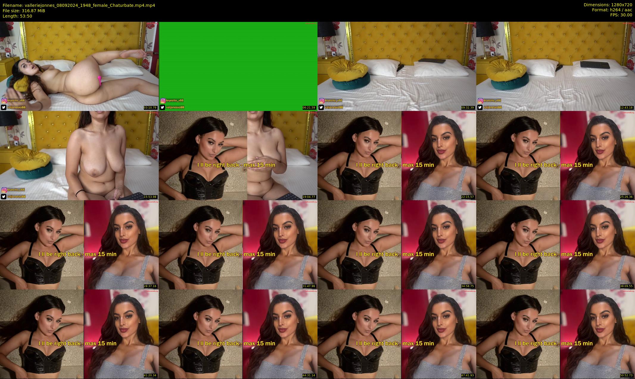 valleriejonnes — 54 minute Chaturbate female cam show recording, 720p, Sep 8, 2024