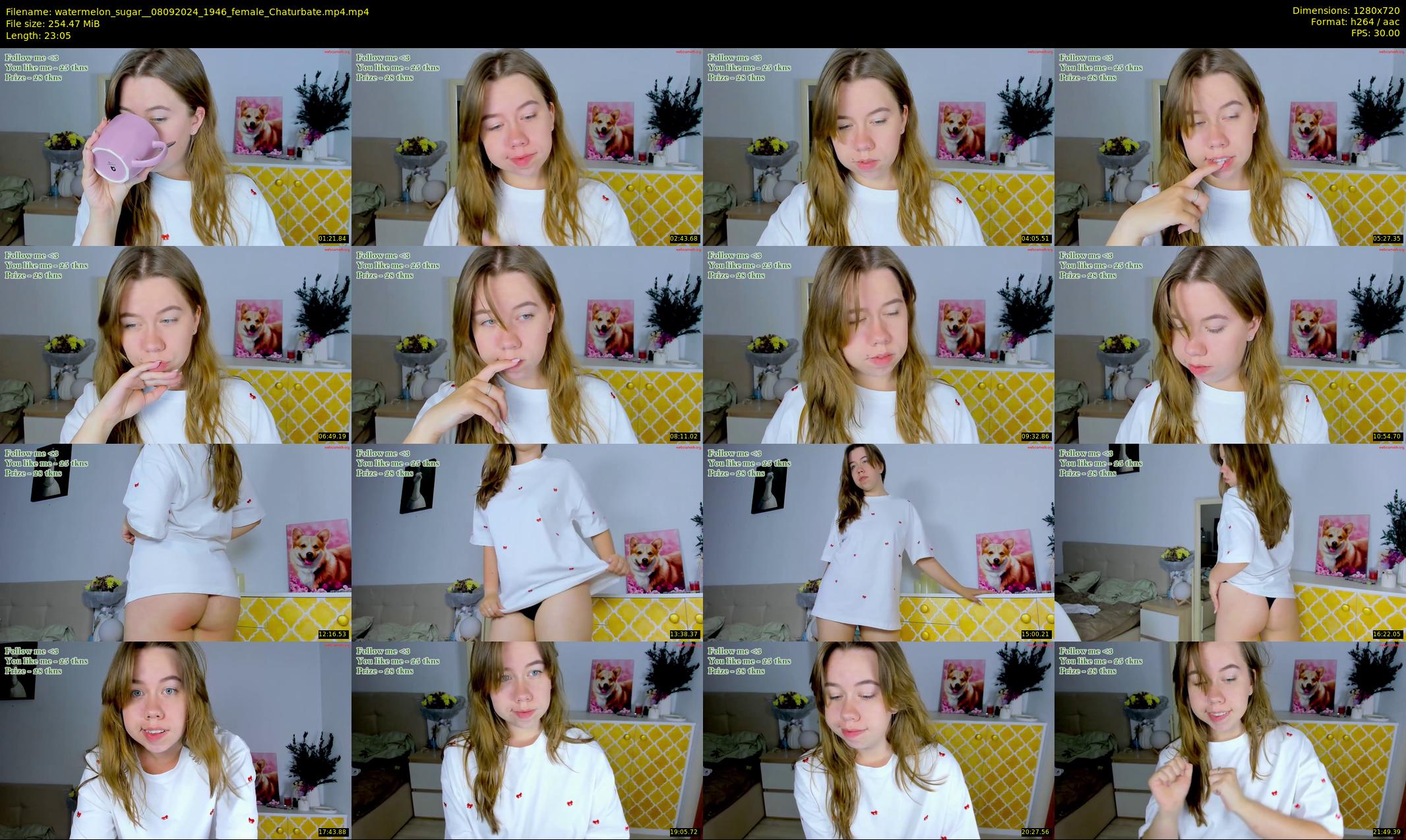 watermelon_sugar_ — 24 minute Chaturbate female cam show recording, 720p, Sep 8, 2024