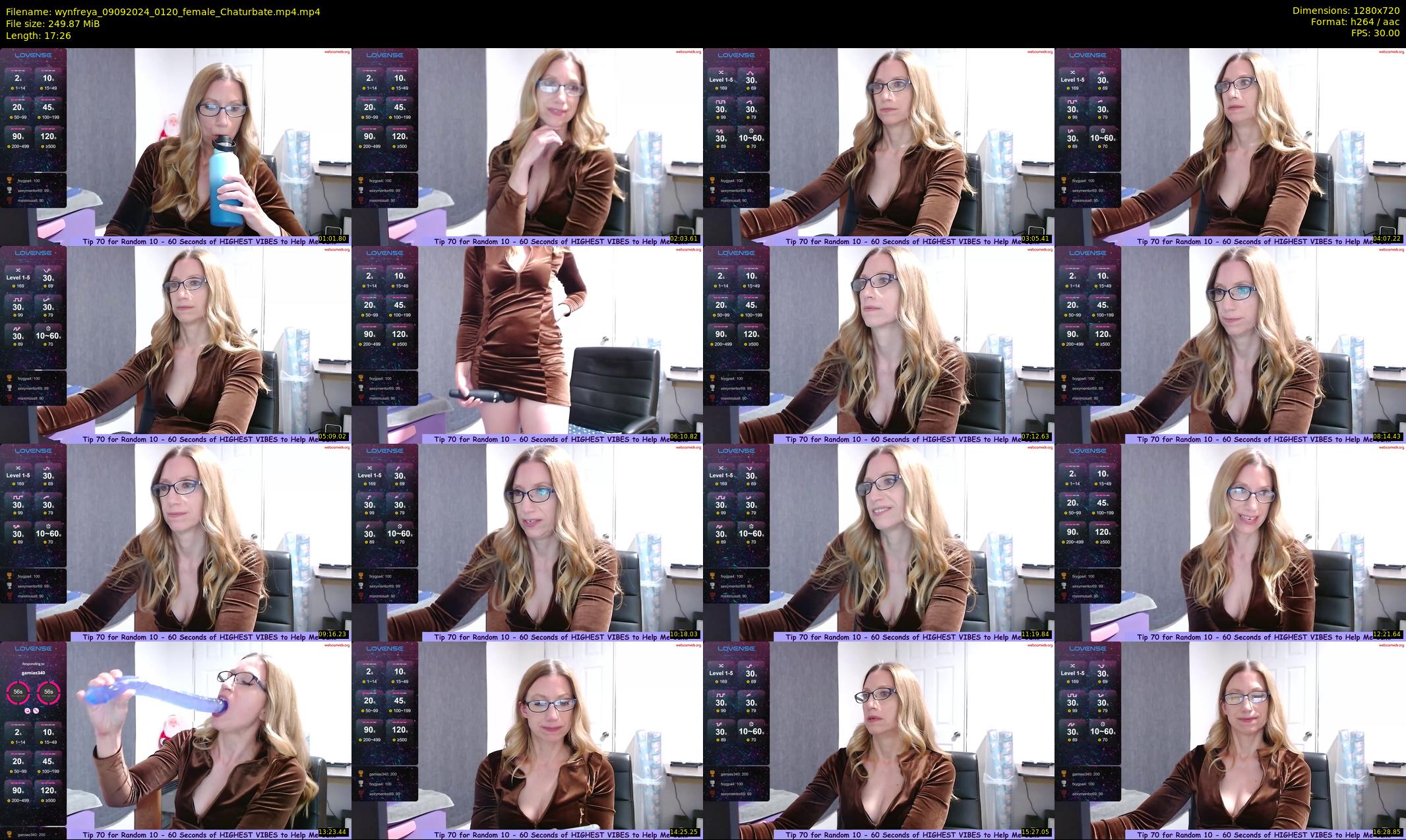 wynfreya — 18 minute Chaturbate female cam show recording, 720p, Sep 9, 2024