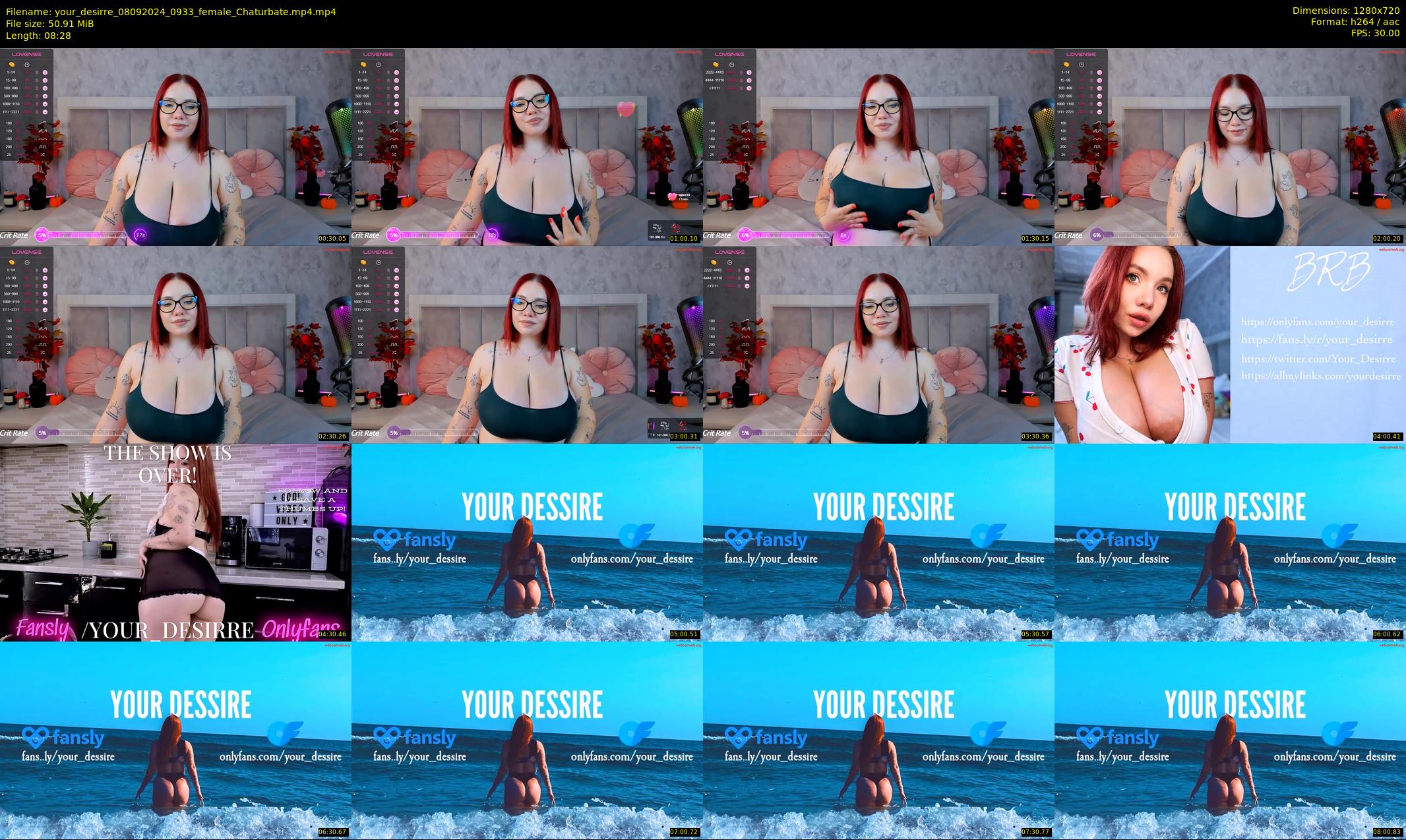 your_desirre — 9 minute Chaturbate female cam show recording, 720p, Sep 8, 2024