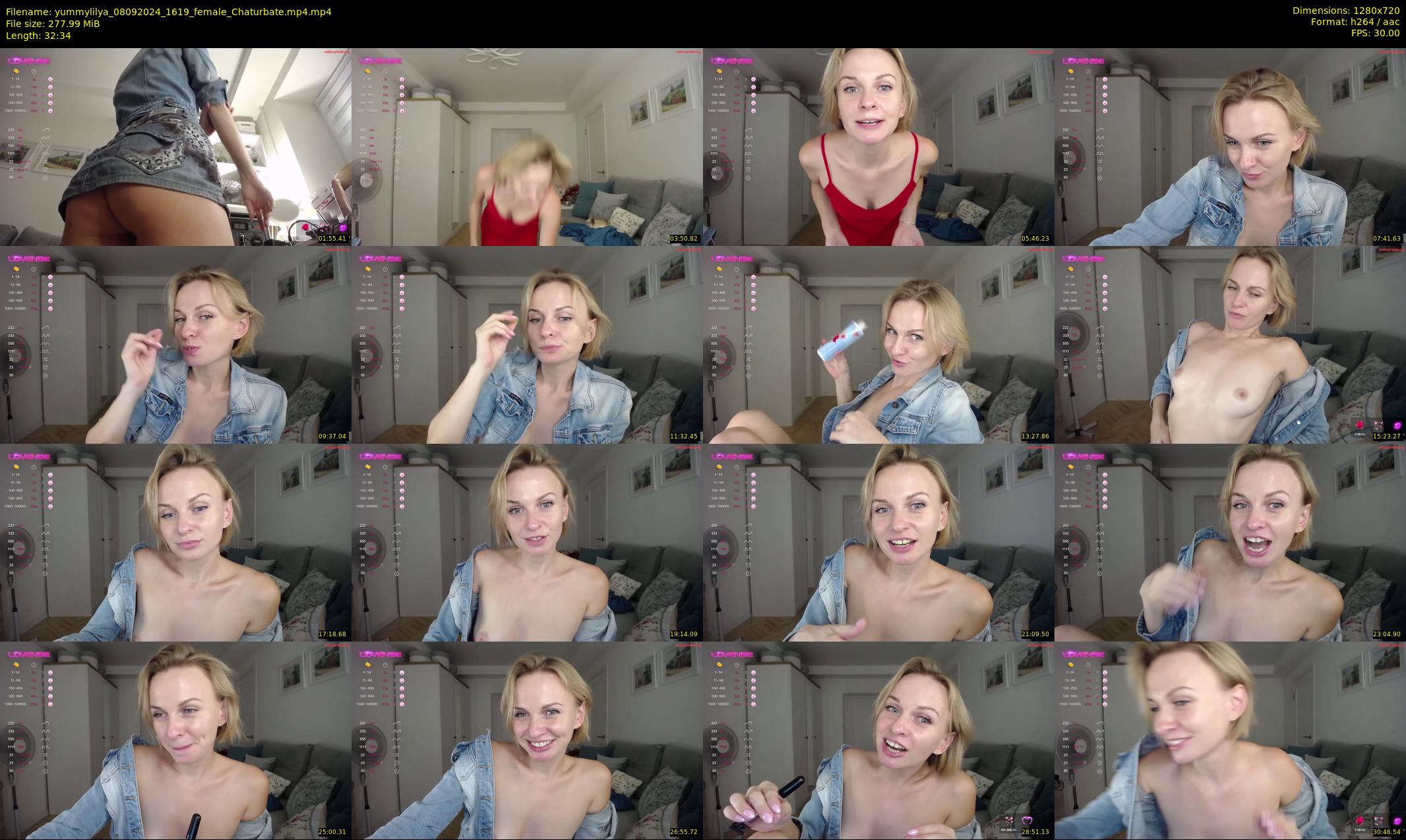 yummylilya — 33 minute Chaturbate female cam show recording, 720p, Sep 8, 2024