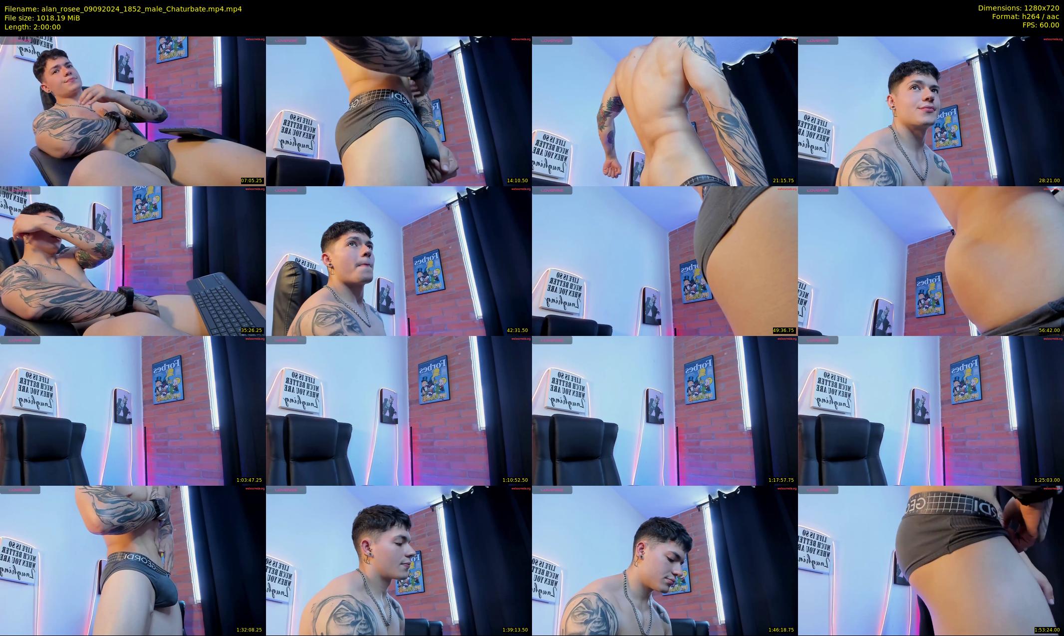 alan_rosee — 120 minute Chaturbate male cam show recording, 720p, Sep 9, 2024
