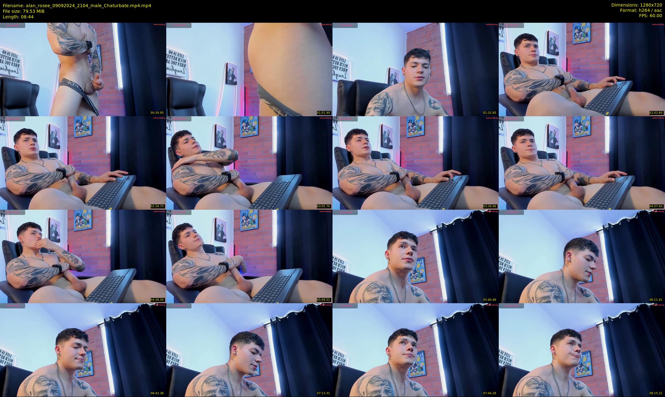 alan_rosee — 9 minute Chaturbate male cam show recording, 720p, Sep 9, 2024