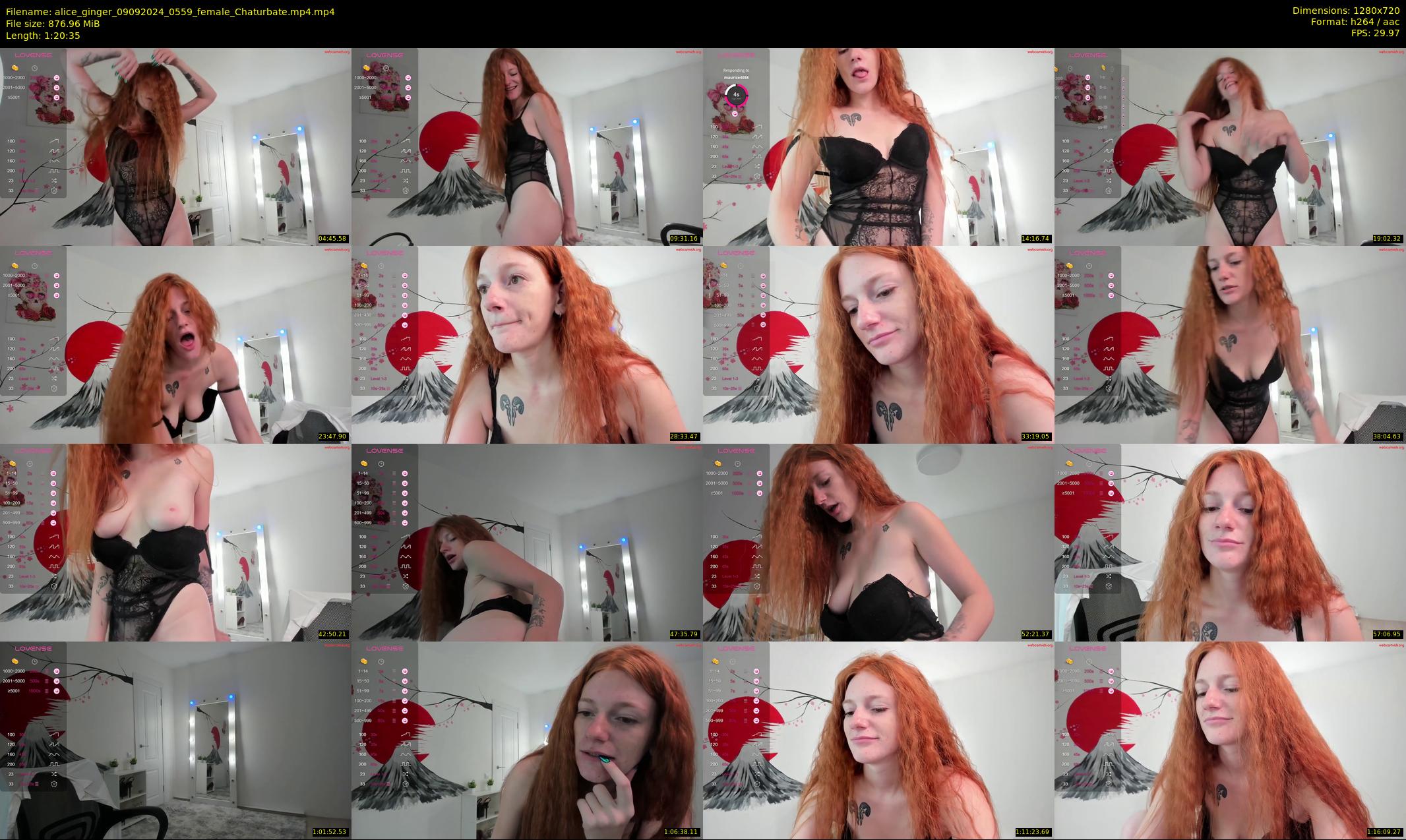 alice_ginger — 81 minute Chaturbate female cam show recording, 720p, Sep 9, 2024