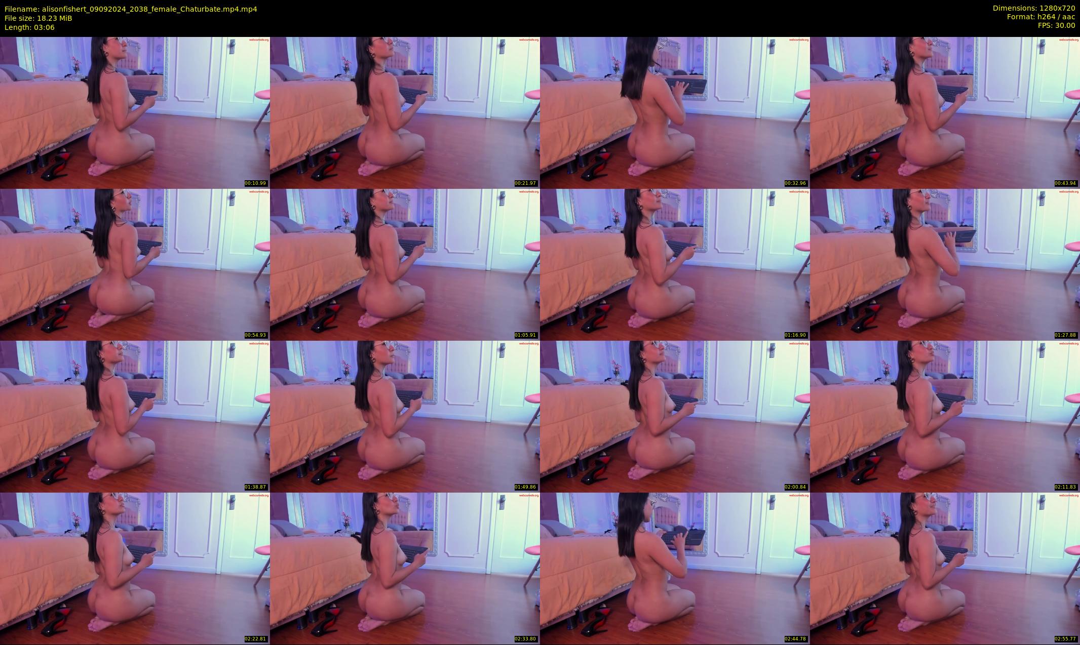 alisonfishert — 4 minute Chaturbate female cam show recording, 720p, Sep 9, 2024