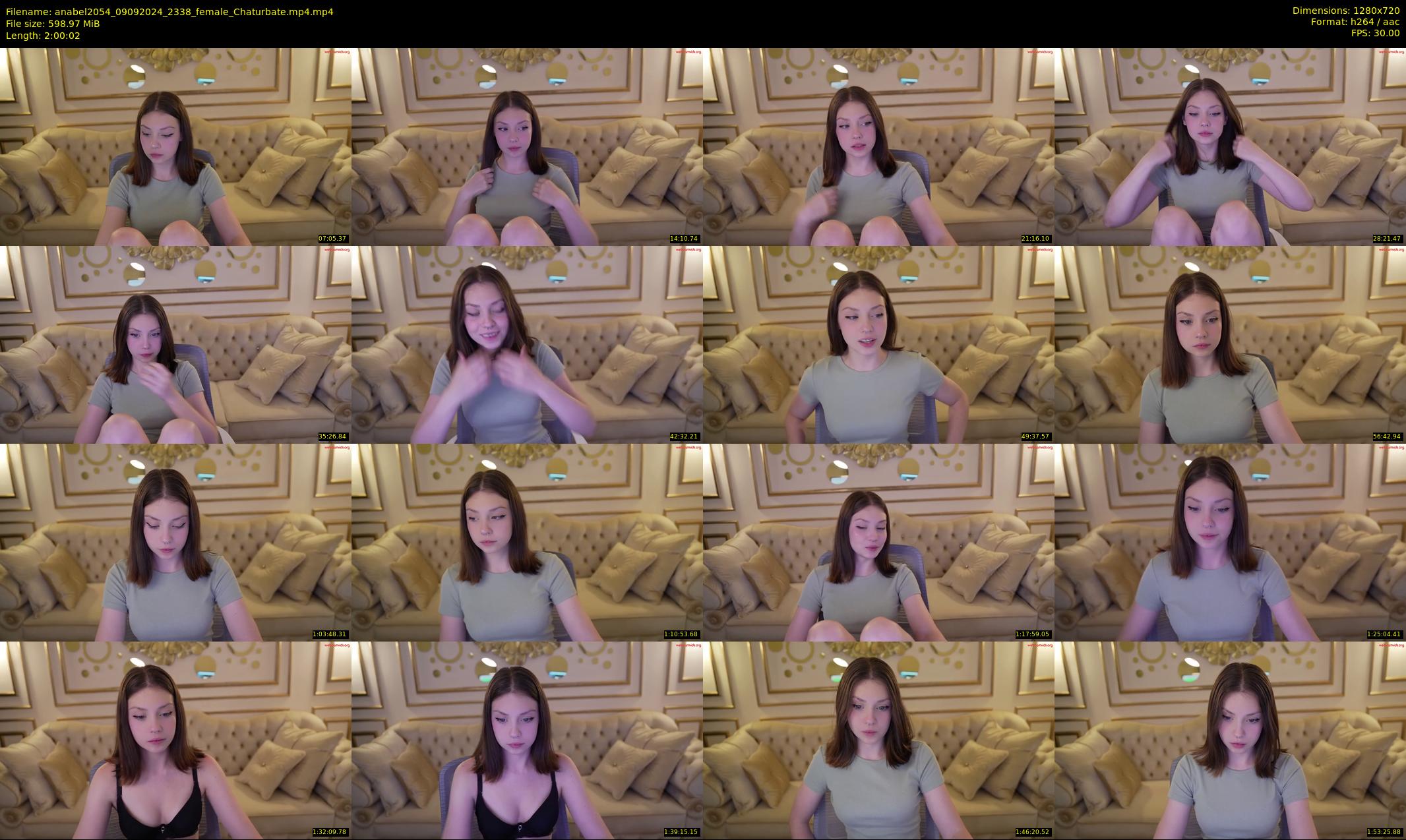 anabel2054 — 121 minute Chaturbate female cam show recording, 720p, Sep 9, 2024