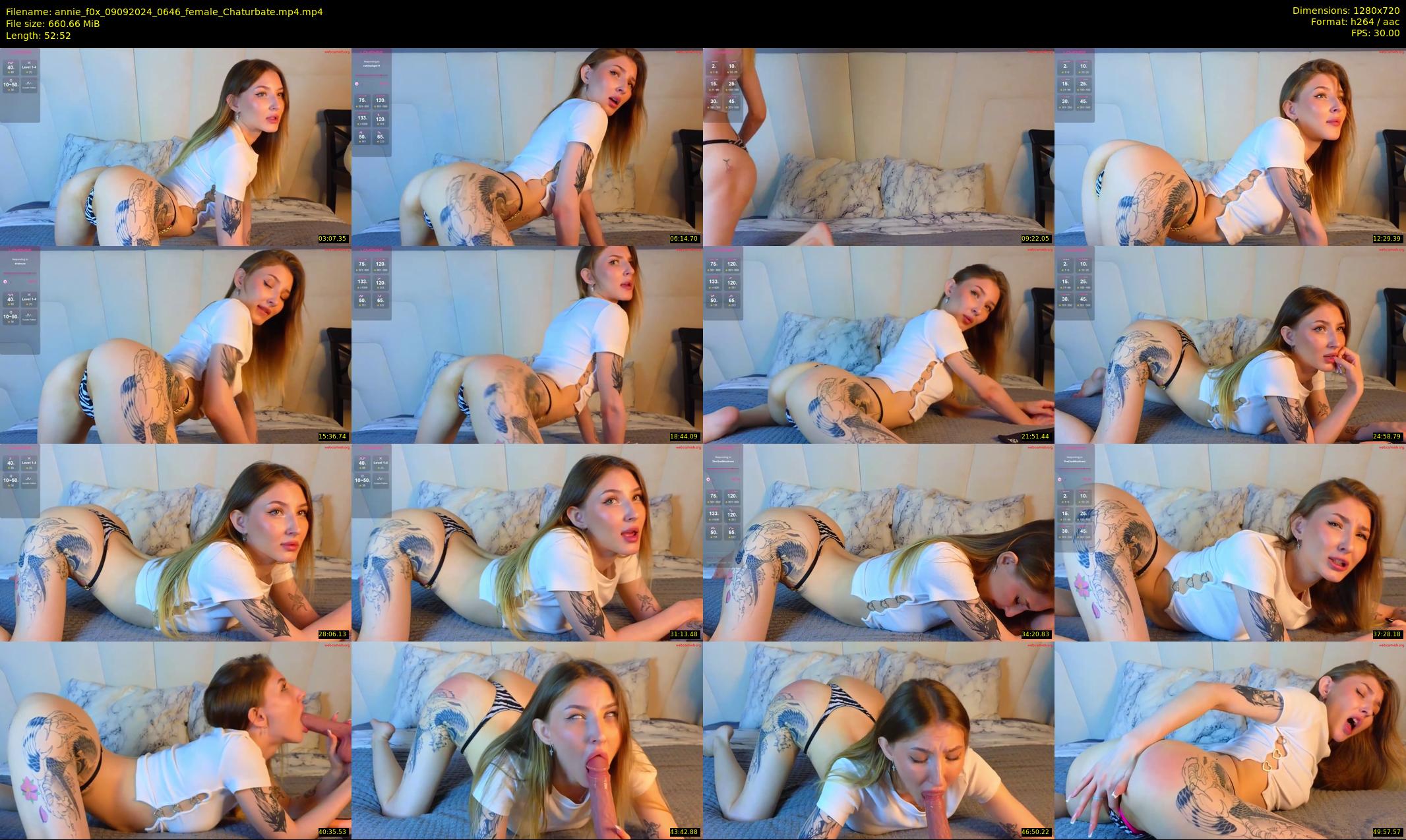 annie_f0x — 53 minute Chaturbate female cam show recording, 720p, Sep 9, 2024