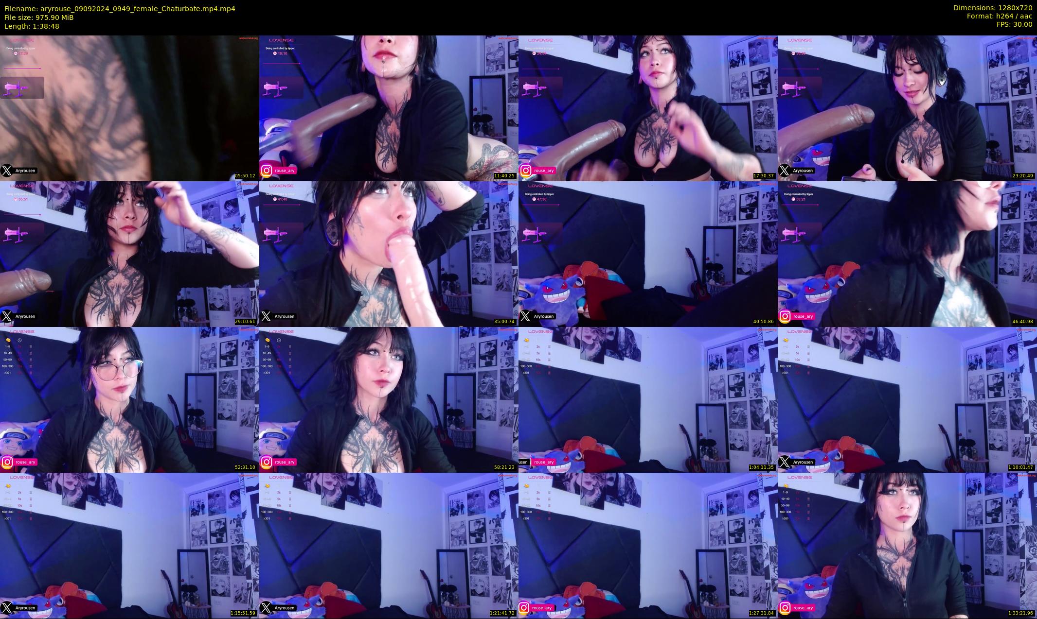 aryrouse — 99 minute Chaturbate female cam show recording, 720p, Sep 9, 2024