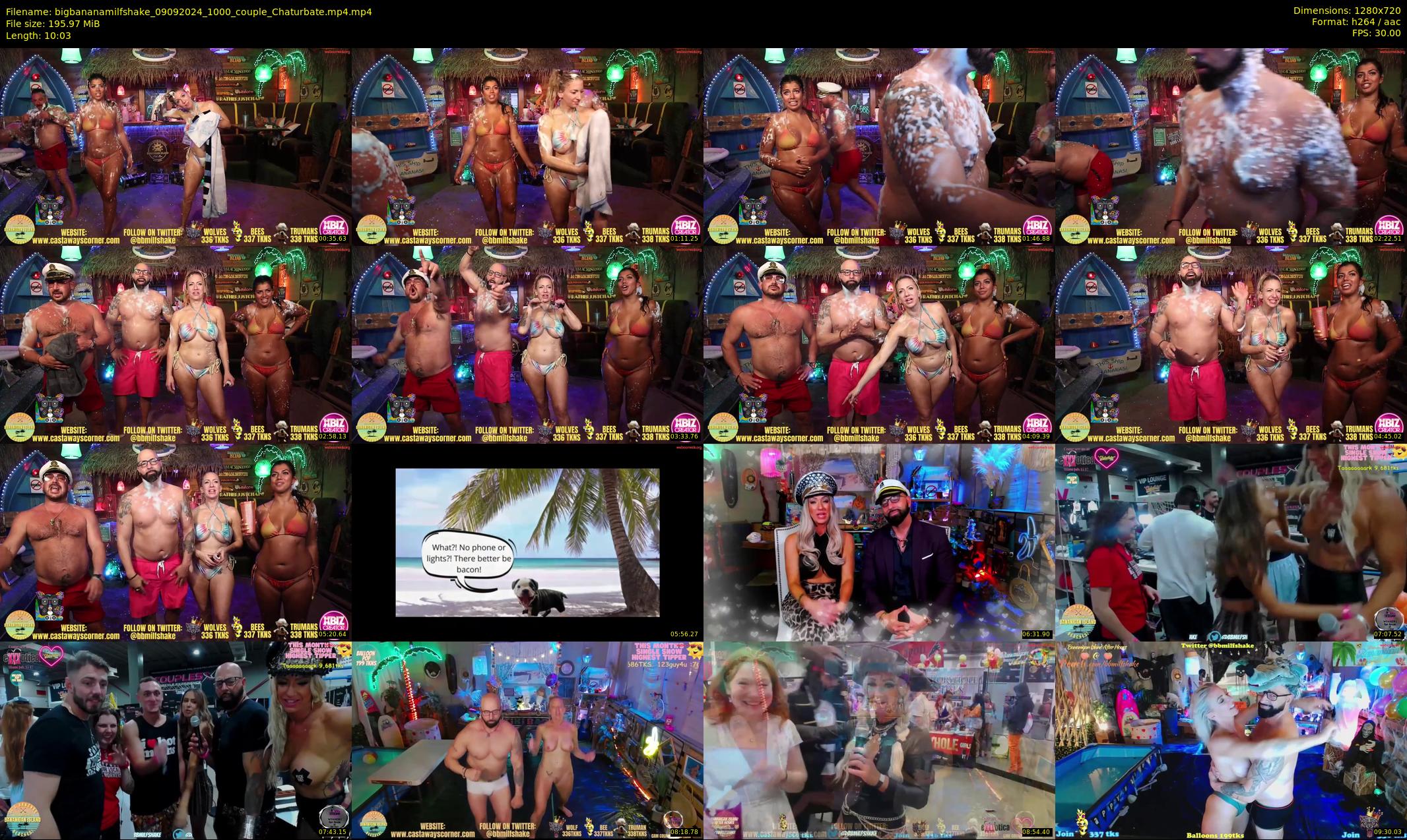 bigbananamilfshake — 11 minute Chaturbate couple cam show recording, 720p, Sep 9, 2024