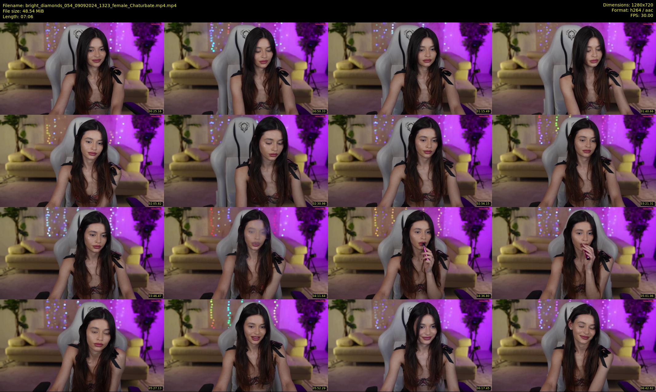 bright_diamonds_054 — 8 minute Chaturbate couple cam show recording, 720p, Sep 9, 2024