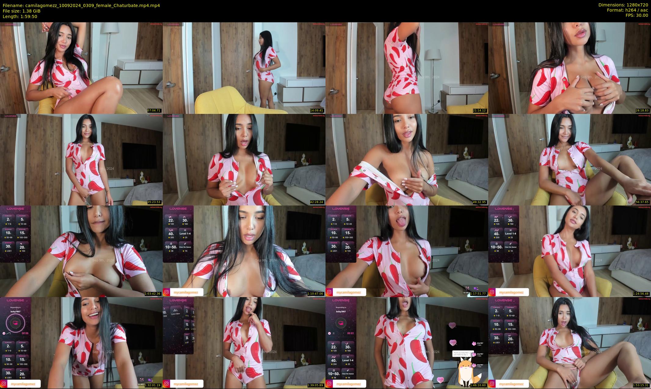 camilagomezz — 120 minute Chaturbate female cam show recording, 720p, Sep 10, 2024