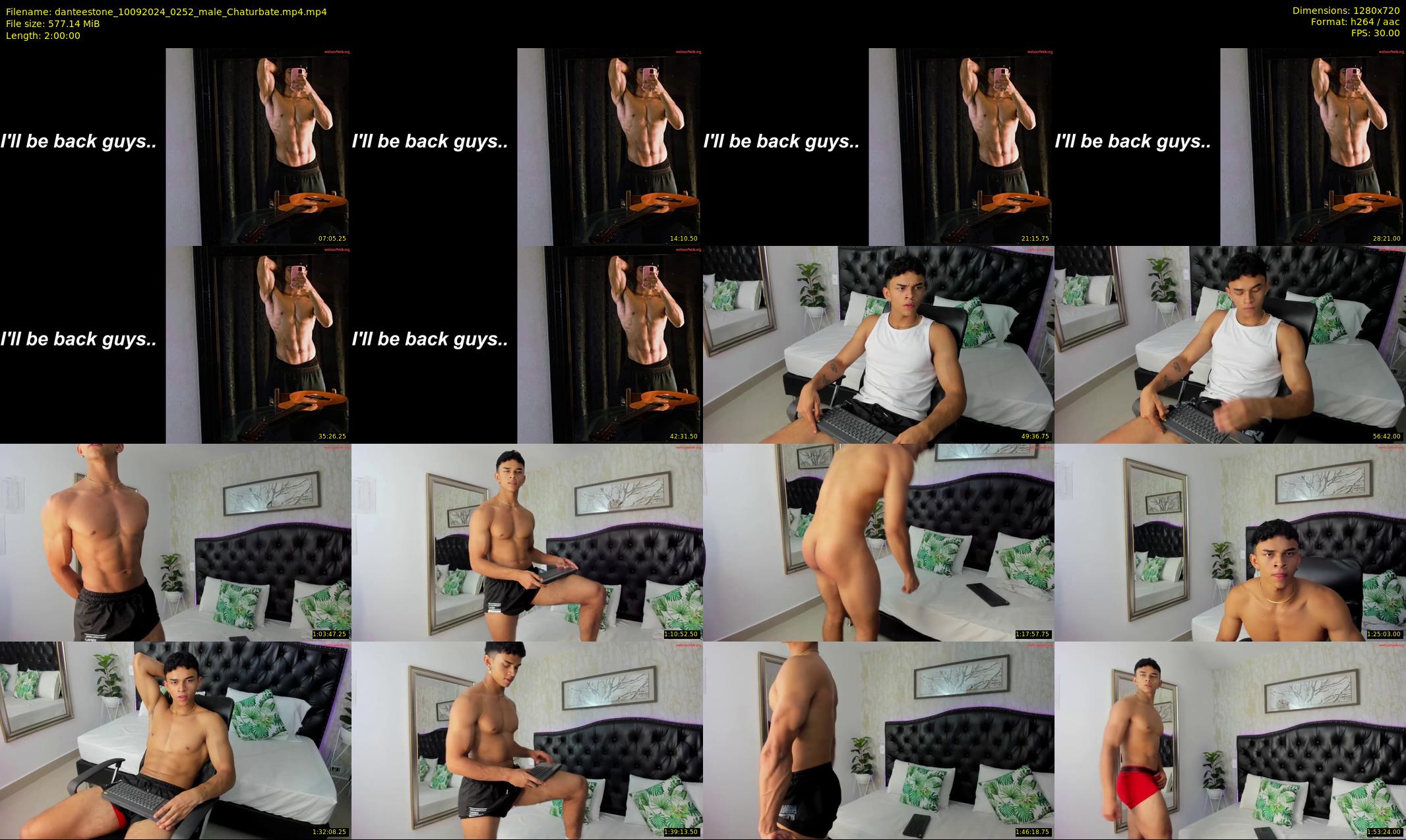 danteestone — 120 minute Chaturbate male cam show recording, 720p, Sep 10, 2024