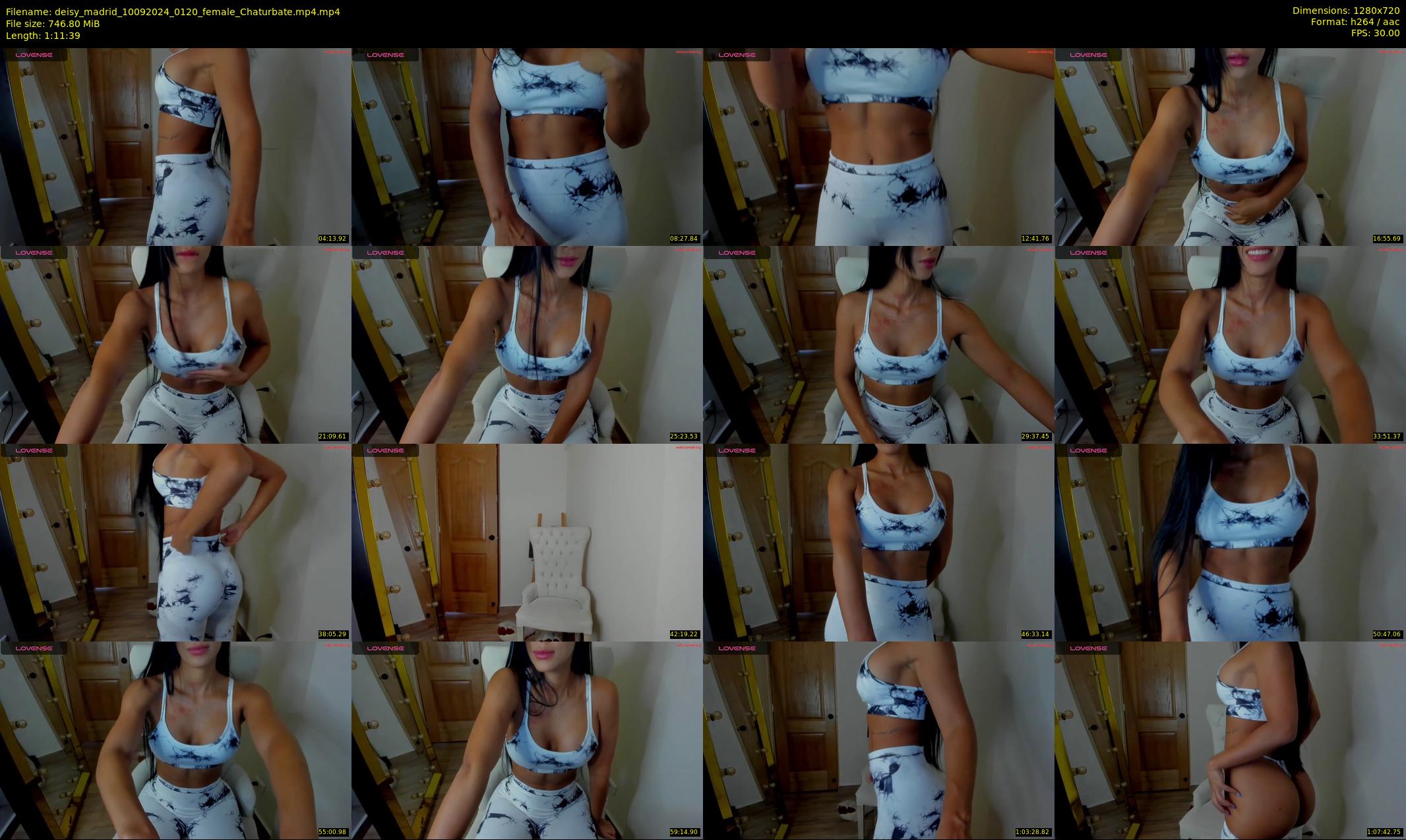 deisy_madrid — 72 minute Chaturbate female cam show recording, 720p, Sep 10, 2024