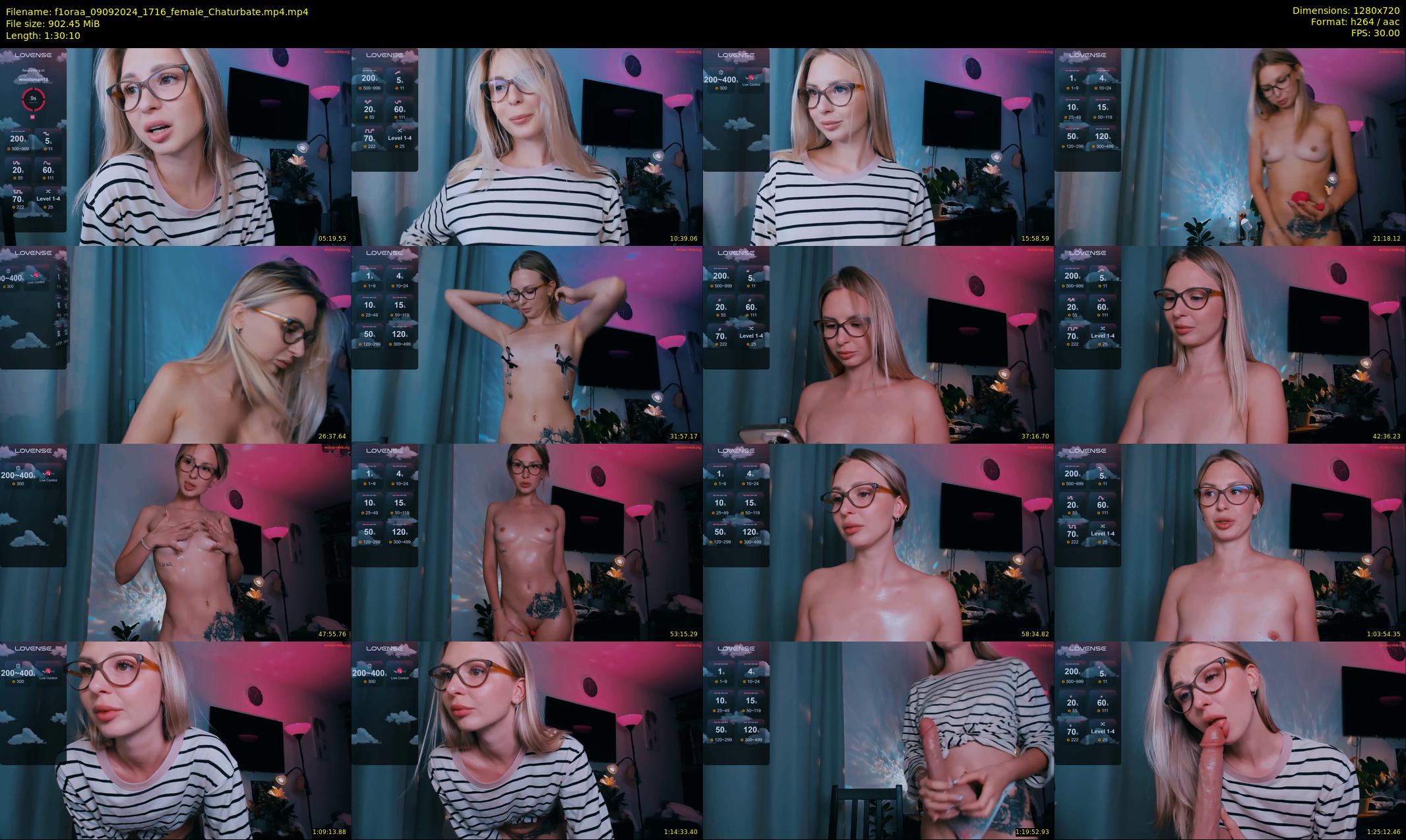 f1oraa — 91 minute Chaturbate female cam show recording, 720p, Sep 9, 2024