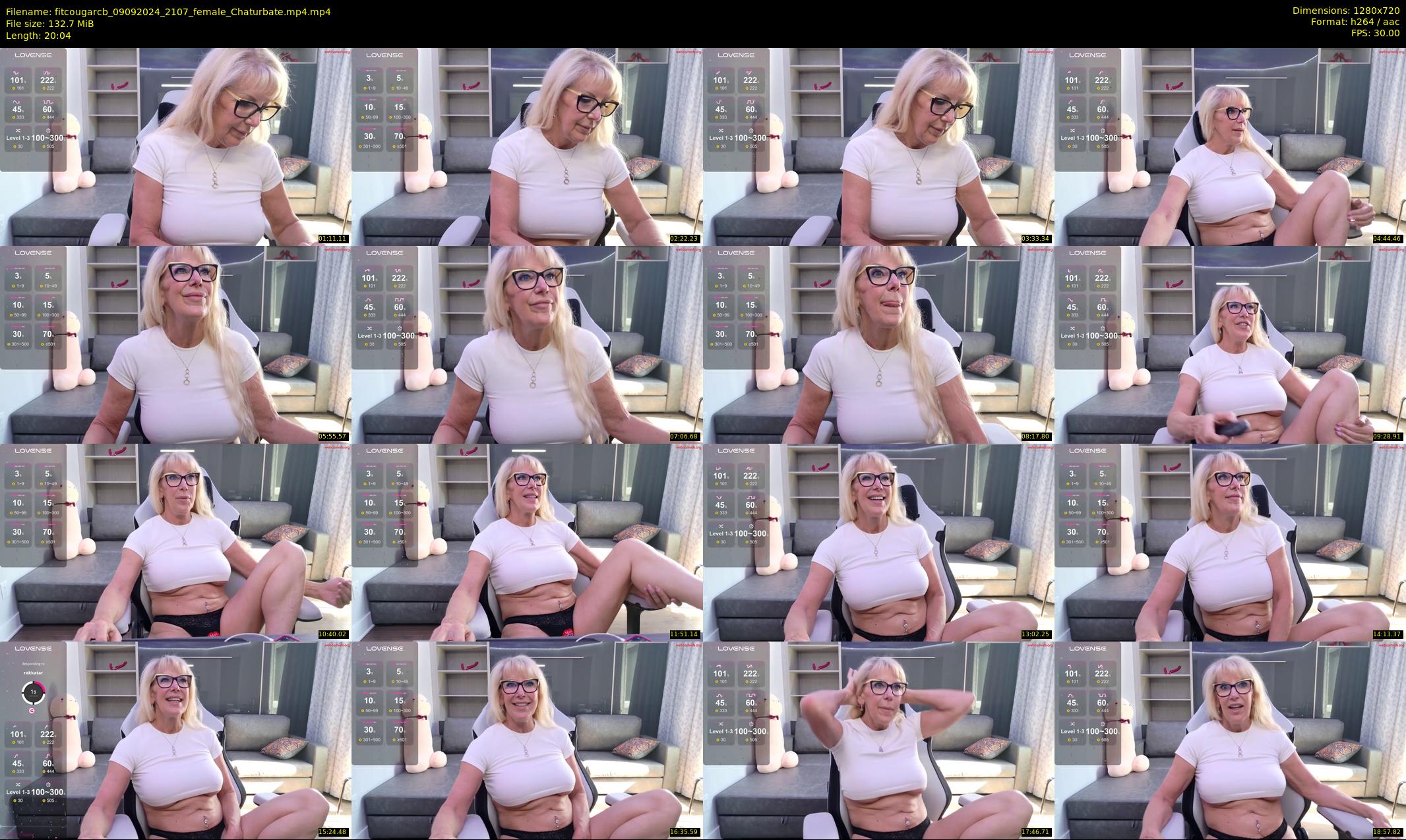 fitcougarcb — 21 minute Chaturbate female cam show recording, 720p, Sep 9, 2024