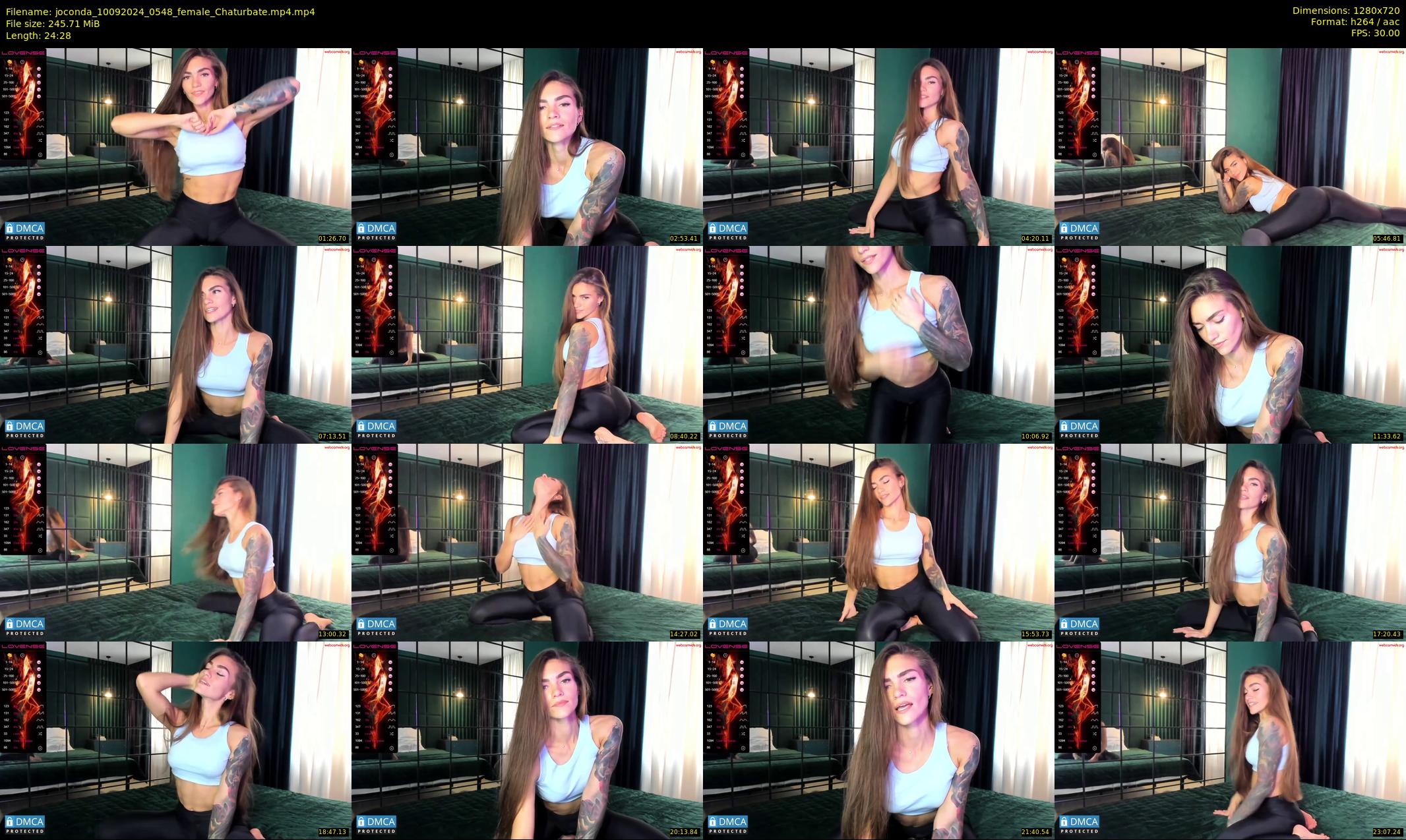 joconda — 25 minute Chaturbate female cam show recording, 720p, Sep 10, 2024