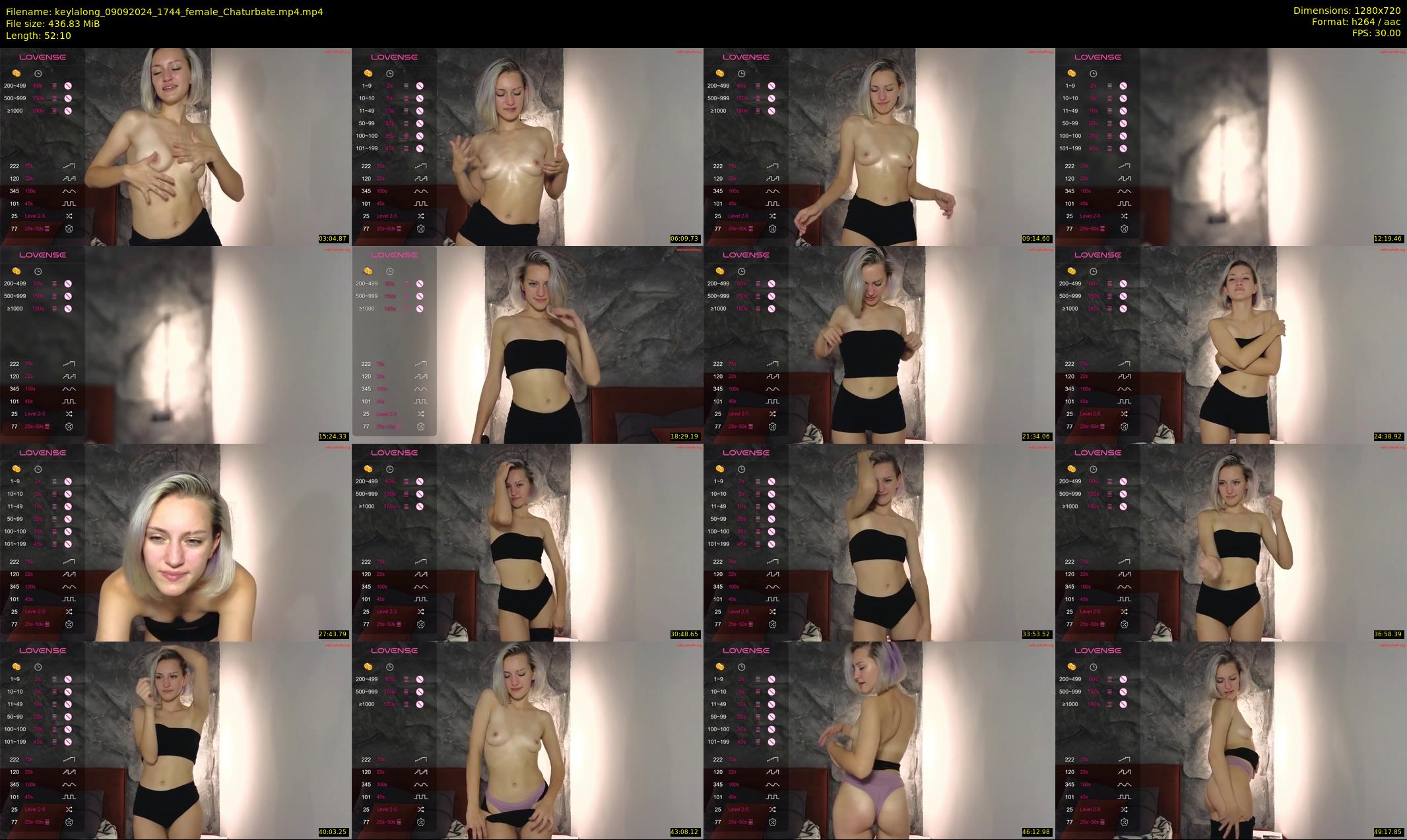 keylalong — 53 minute Chaturbate female cam show recording, 720p, Sep 9, 2024