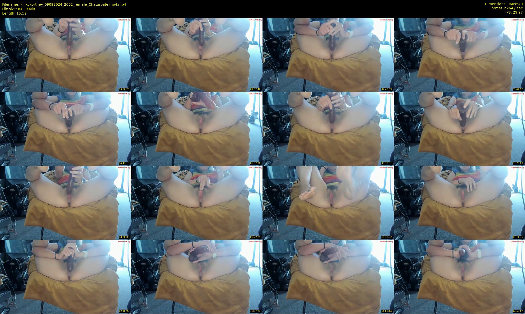 kinkykortney — 16 minute Chaturbate female cam show recording, 480p, Sep 9, 2024