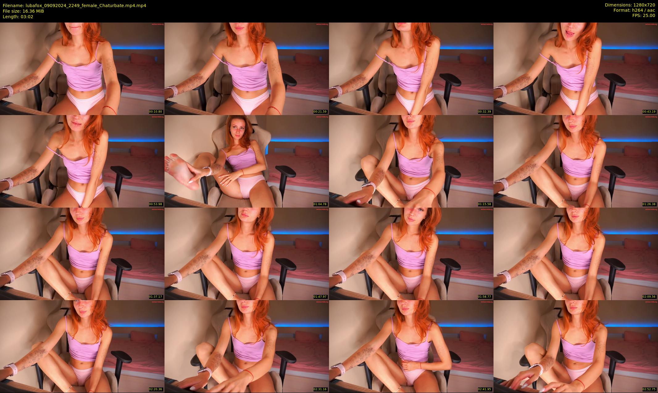 lubafox — 4 minute Chaturbate female cam show recording, 720p, Sep 9, 2024