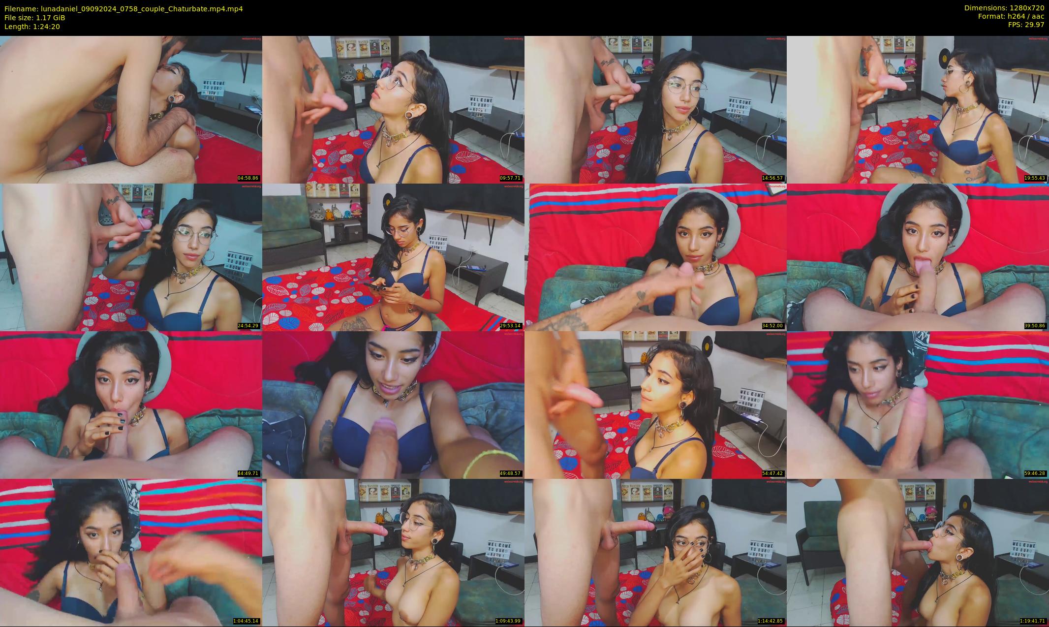 lunadaniel — 85 minute Chaturbate couple cam show recording, 720p, Sep 9, 2024