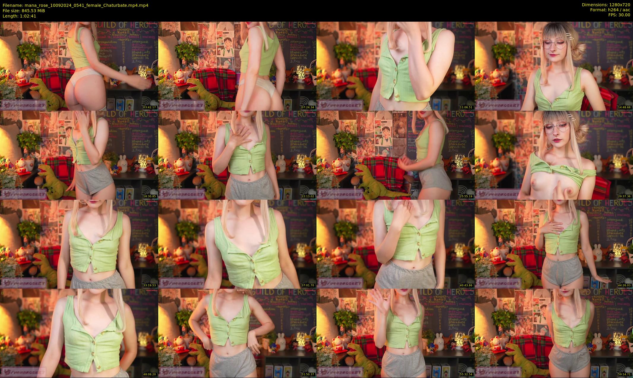 mana_rose — 63 minute Chaturbate female cam show recording, 720p, Sep 10, 2024