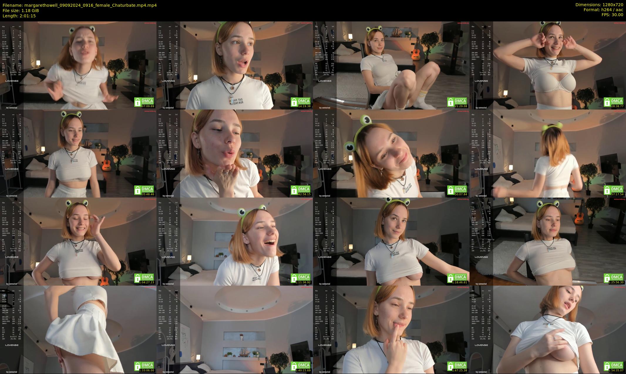 margarethowell — 122 minute Chaturbate female cam show recording, 720p, Sep 9, 2024