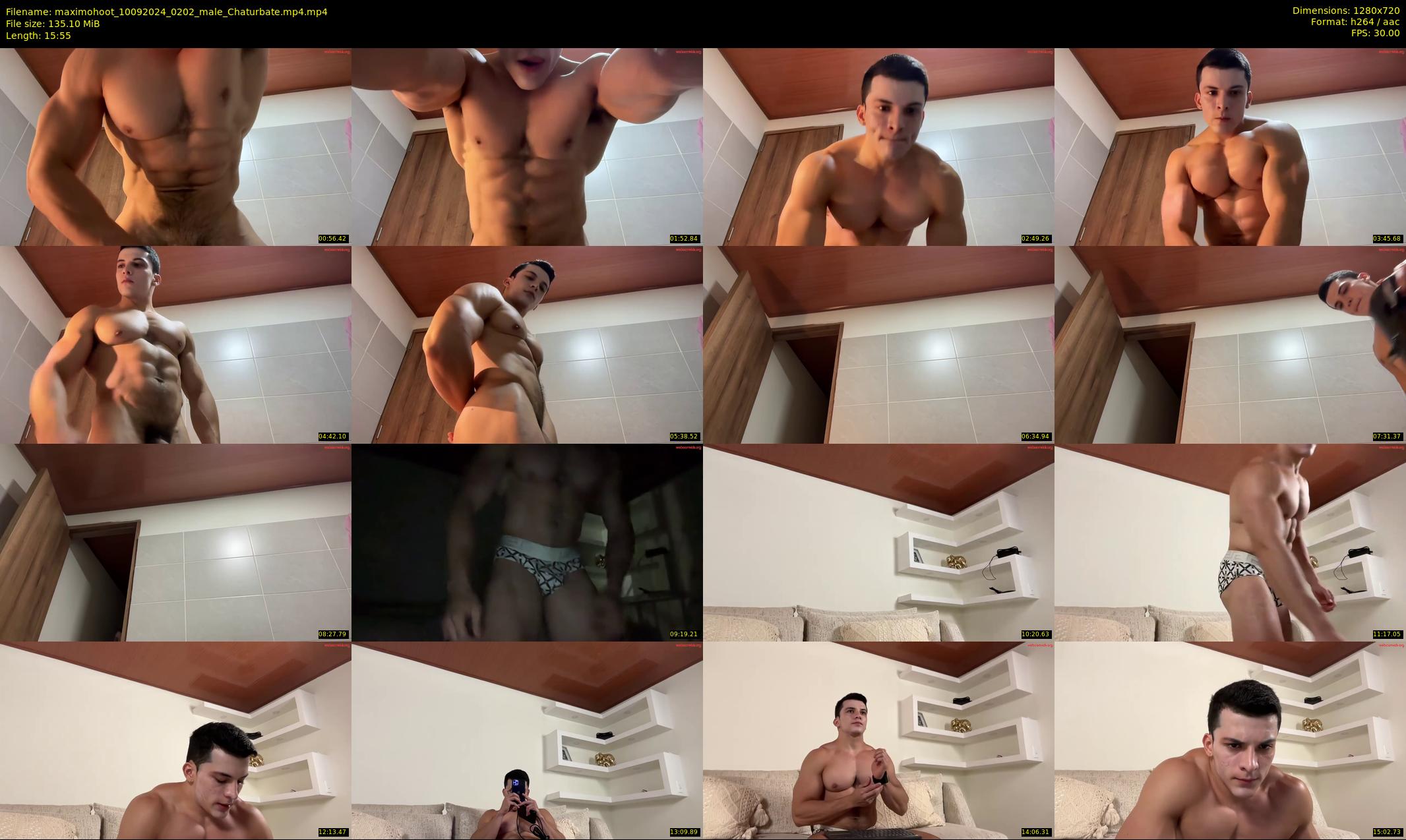 maximohoot — 16 minute Chaturbate male cam show recording, 720p, Sep 10, 2024